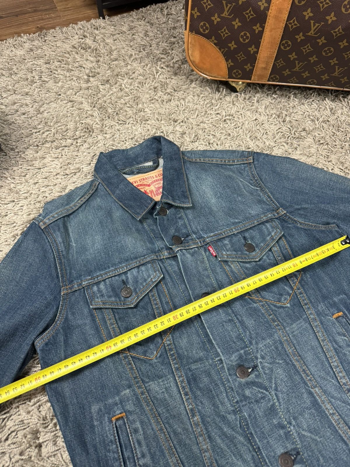 Vintage Denim jacket blazer Levis 00s original casual item Size S / US 4 / IT 40 - 5 Thumbnail