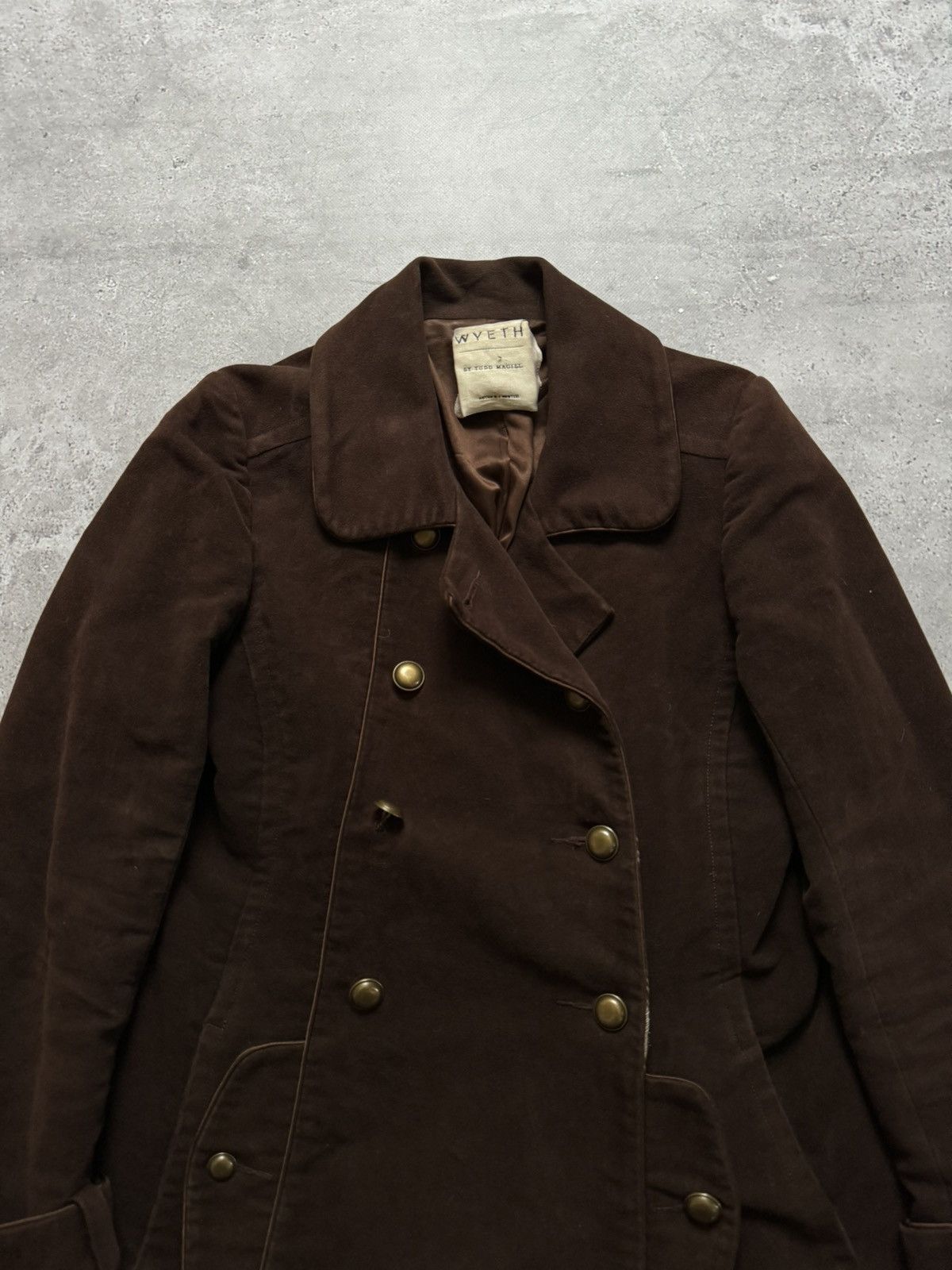 Designer Wyeth by Todd Magill USA Women’s Brown Jacket Size L / US 10 / IT 46 - 2 Thumbnail