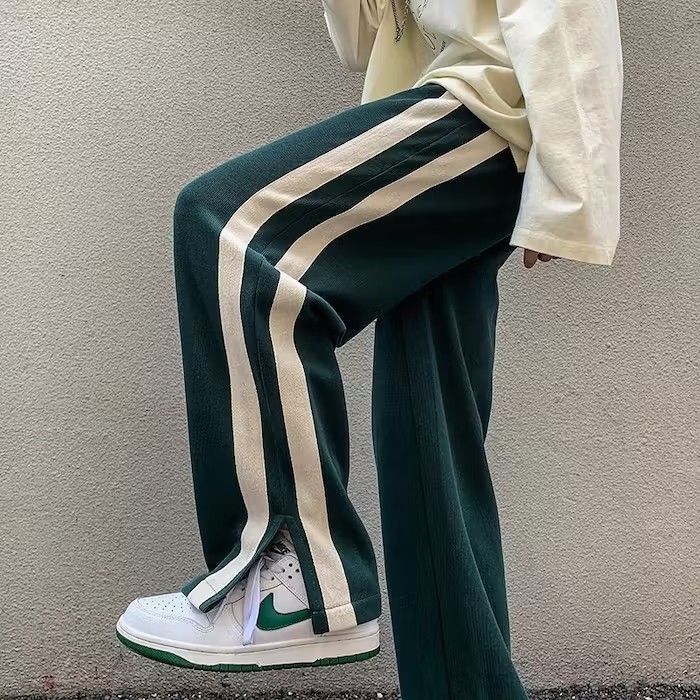 Japanese Brand × Vintage Green White Hip Hop Trousers Sweatpants Size US 30 / EU 46 - 2 Thumbnail