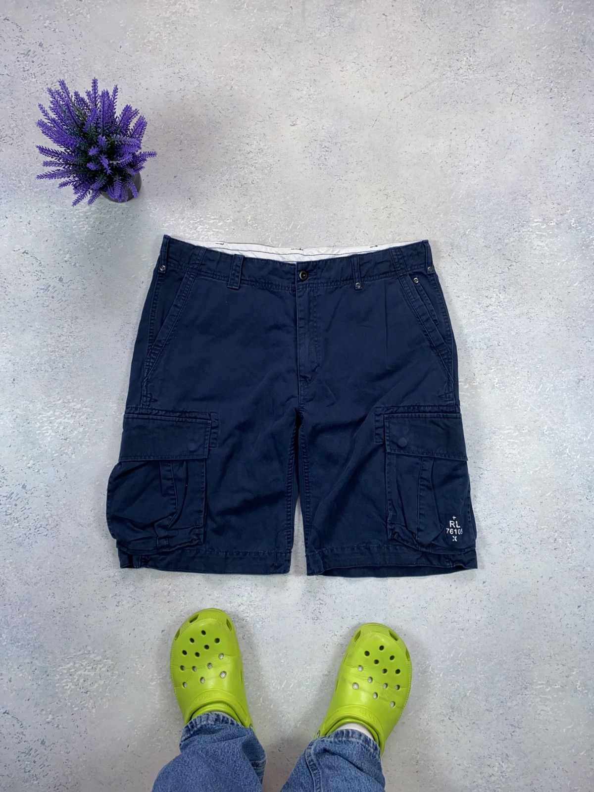 Polo Ralph Lauren × Ralph Lauren × Vintage Vintage Polo Ralph Lauren Men’s Cargo Shorts Size 36 Size US 36 / EU 52 - 2 Thumbnail