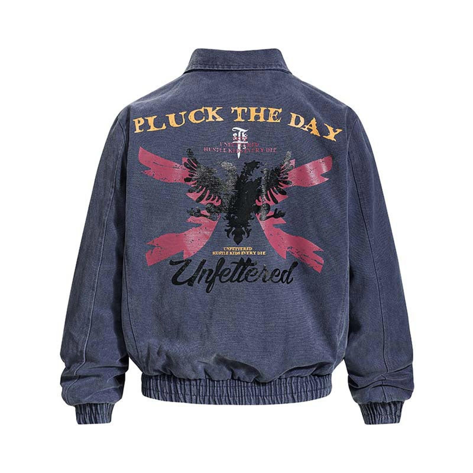 Japanese Brand Graphic Zip-Up Bomber Jackets, Relaxed Fit Size US L / EU 52-54 / 3 - 1 Thumbnail