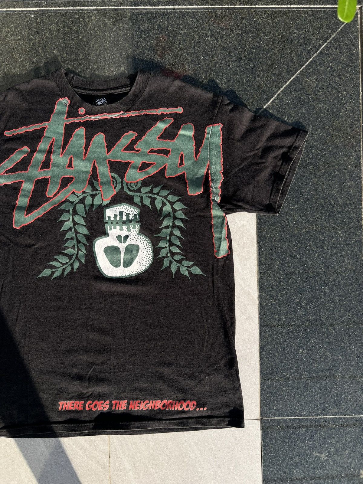Stussy 00s Stussy Neighborhood Big Logo Vintage Y2K Rare T-Shirt Size US M / EU 48-50 / 2 - 4 Thumbnail