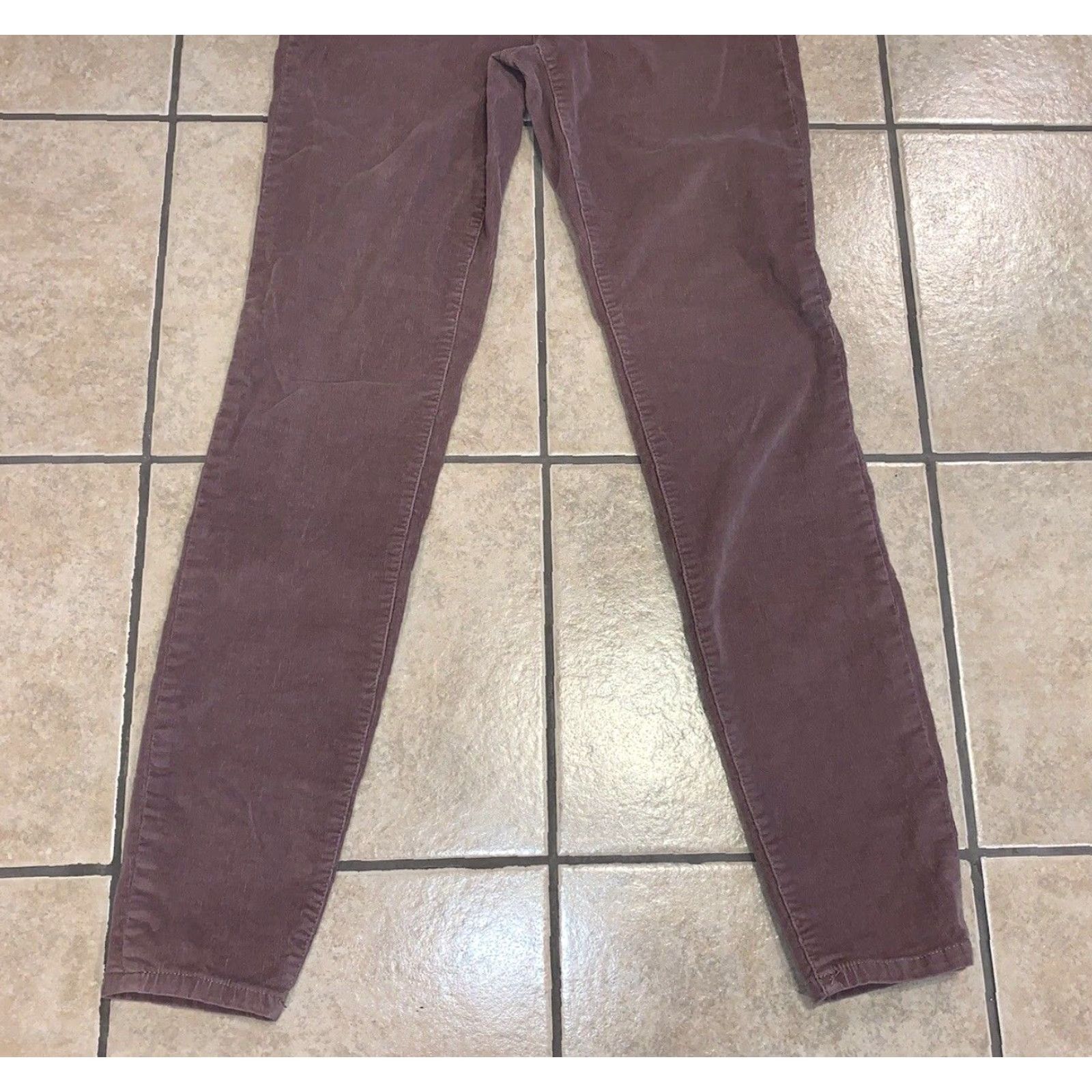 Victoria's Secret Womens Victoria's Secret VS Siren Dusty Pink Mid Rise Corduroy Skinny Pant 4 Regular Slim fitting Men's Women Girls Size 27" / US 4 / IT 40 - 4 Thumbnail