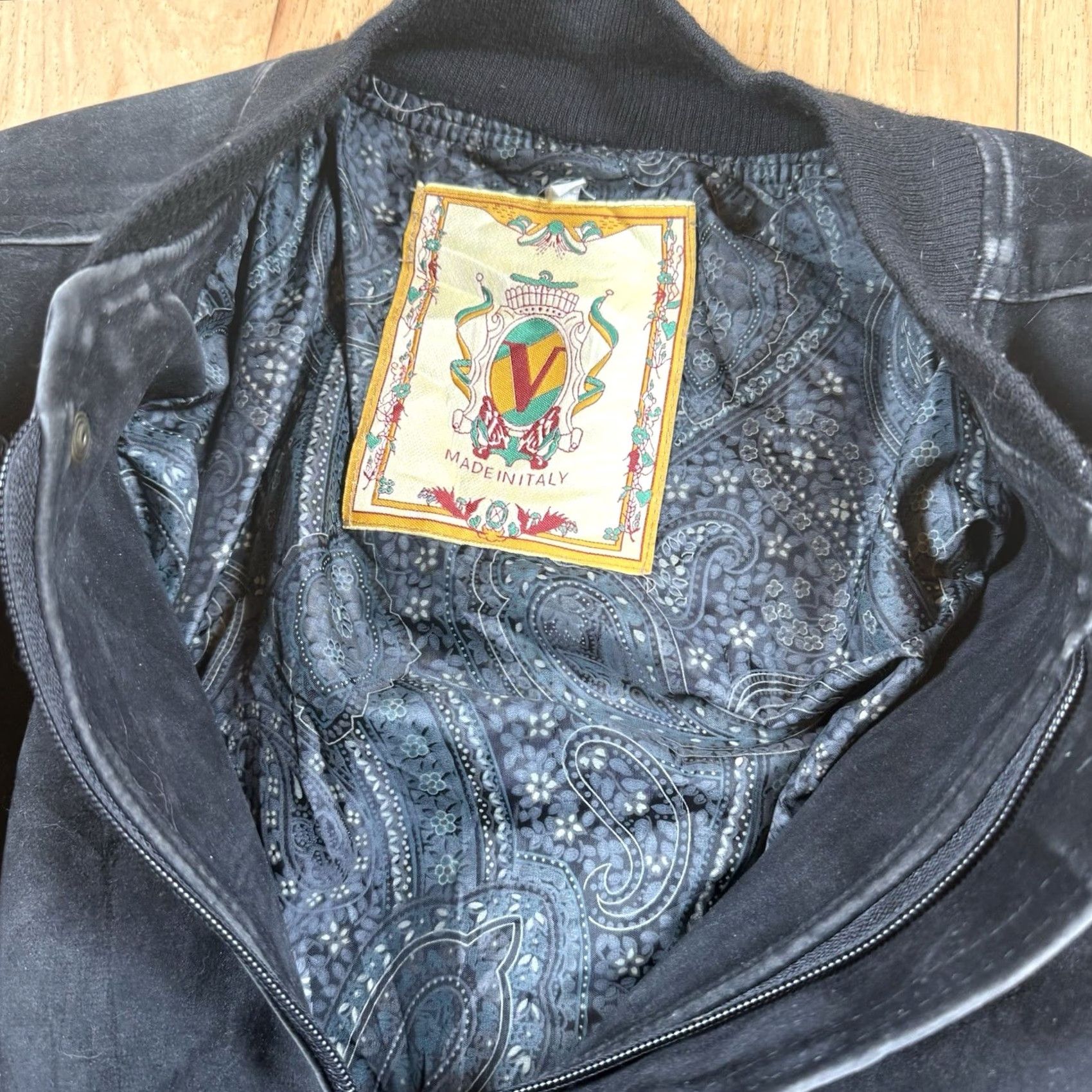 Vintage VINTAGE Alta Moda Brown Suede Bomber Jacket Mens Large Italian Made Western 80s Mens Black Suede Bomber Jacket VTG Moda Western 80s Italy L Size US L / EU 52-54 / 3 - 2 Thumbnail