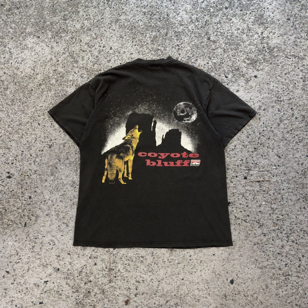 Vintage 90s Marlboro Coyote Bluff Shirt Thrashed Faded ERD Grunge Size US XL / EU 56 / 4 - 1 Thumbnail