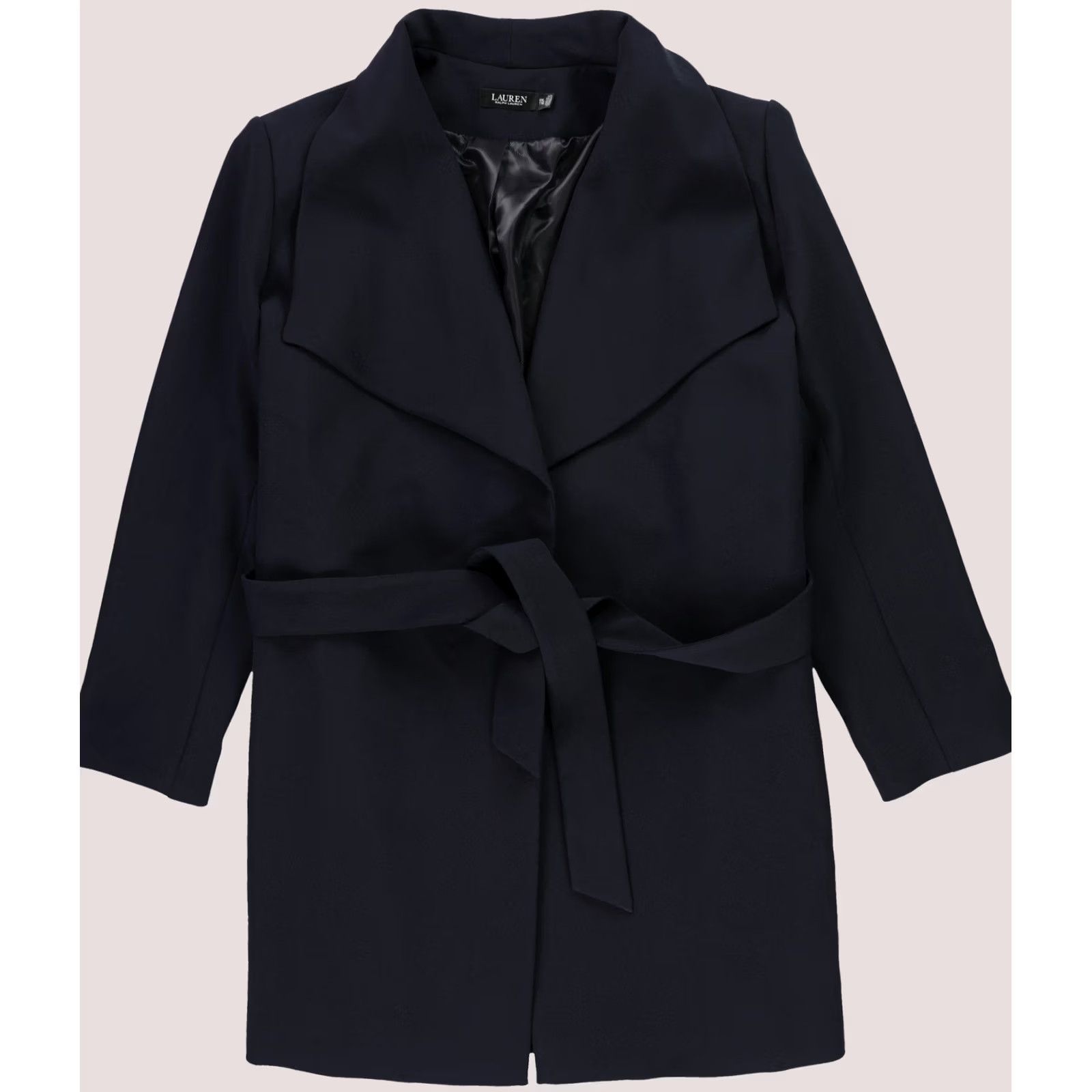 Ralph Lauren Ralph Lauren Womens Belted Crepe Jacket, darkblue, 2XL Size XXL / US 16-18 / IT 52-54 - 1 Thumbnail