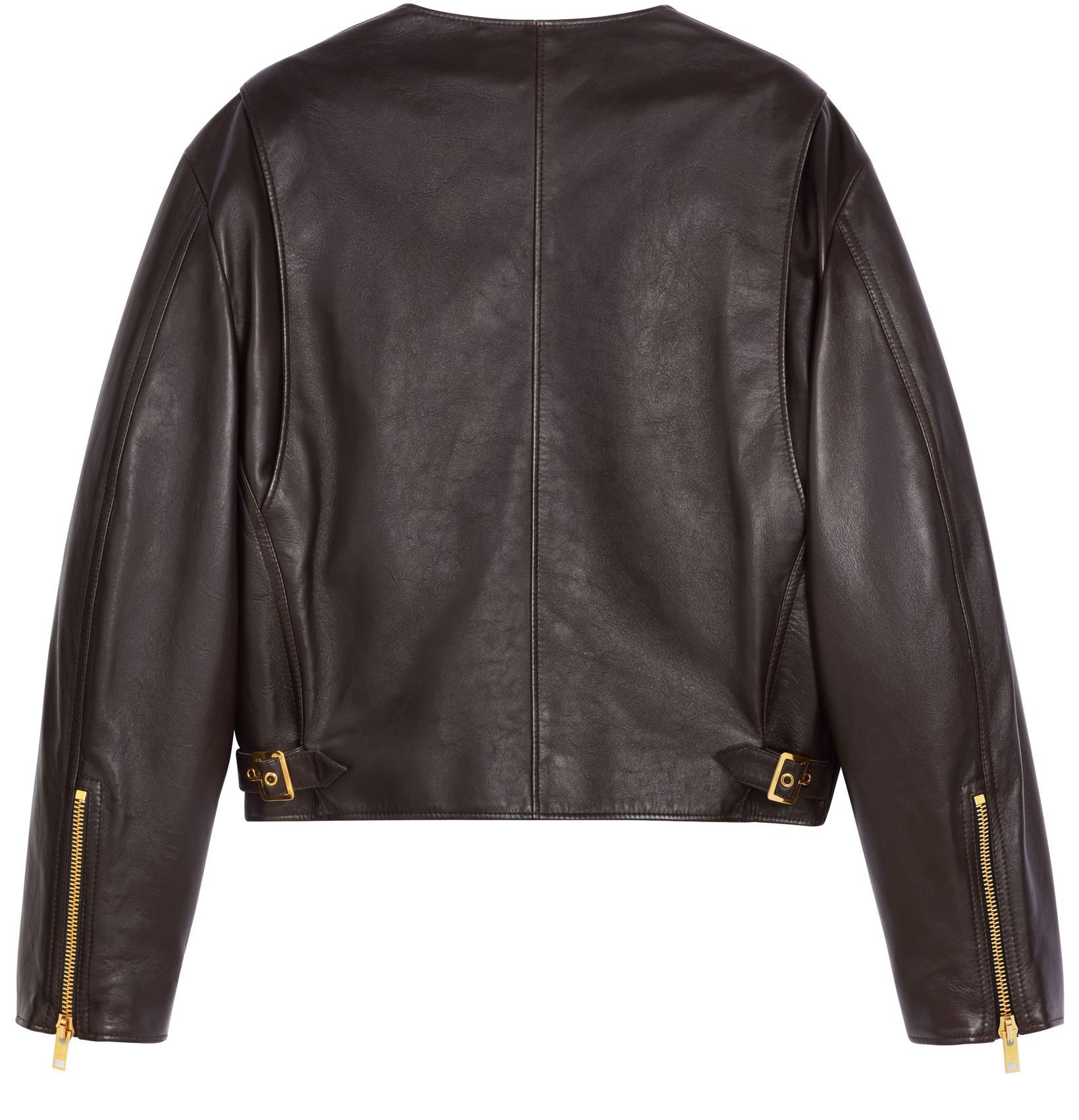 Celine o1w1db10125 2F349305Q Pure Collar Jacket in Dark Brown Size S / US 4 / IT 40 - 2 Thumbnail