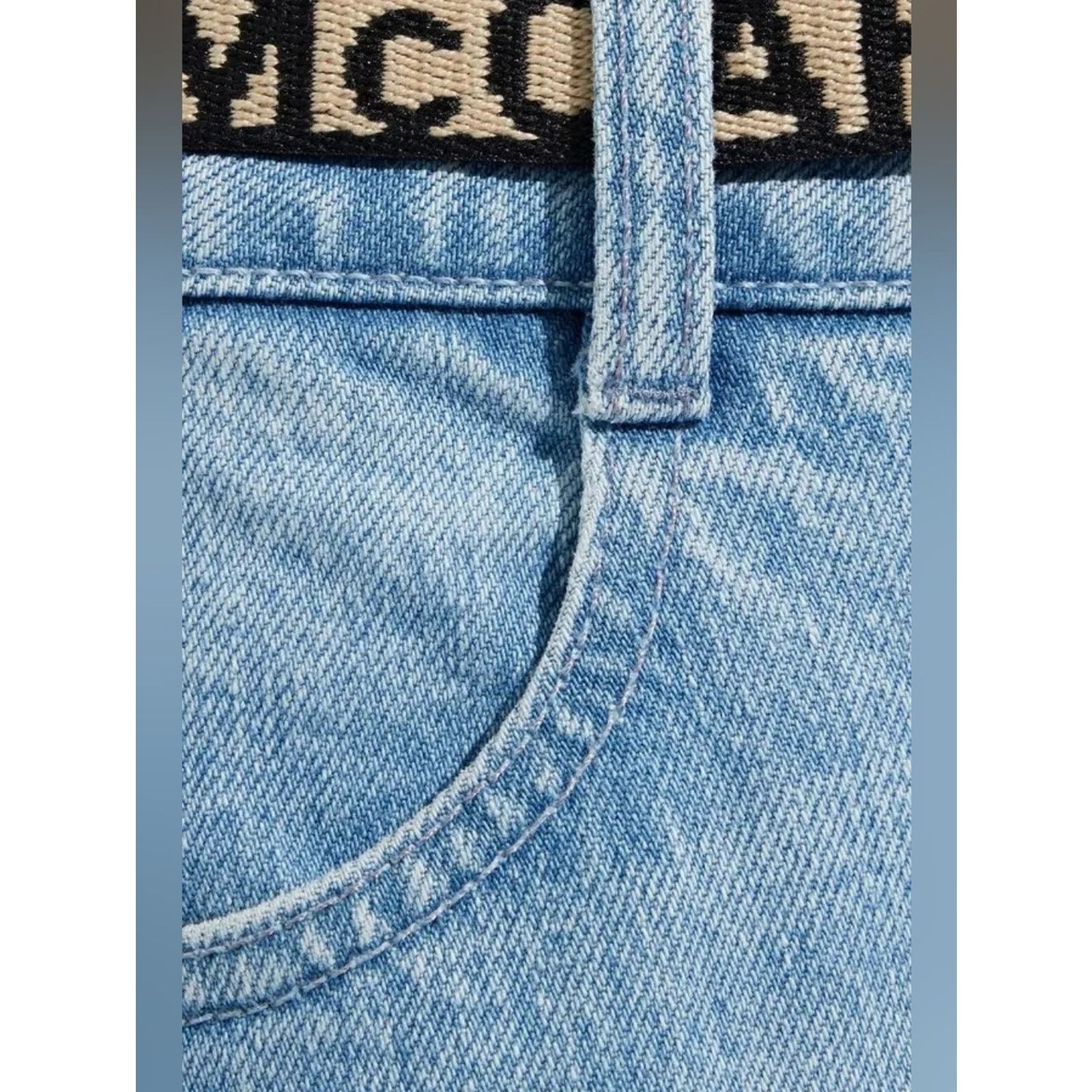Stella McCartney Stella Mccartney Salt & Pepper Belted Mid-Rise Jeans 27 Size 27" / US 4 / IT 40 - 9 Thumbnail