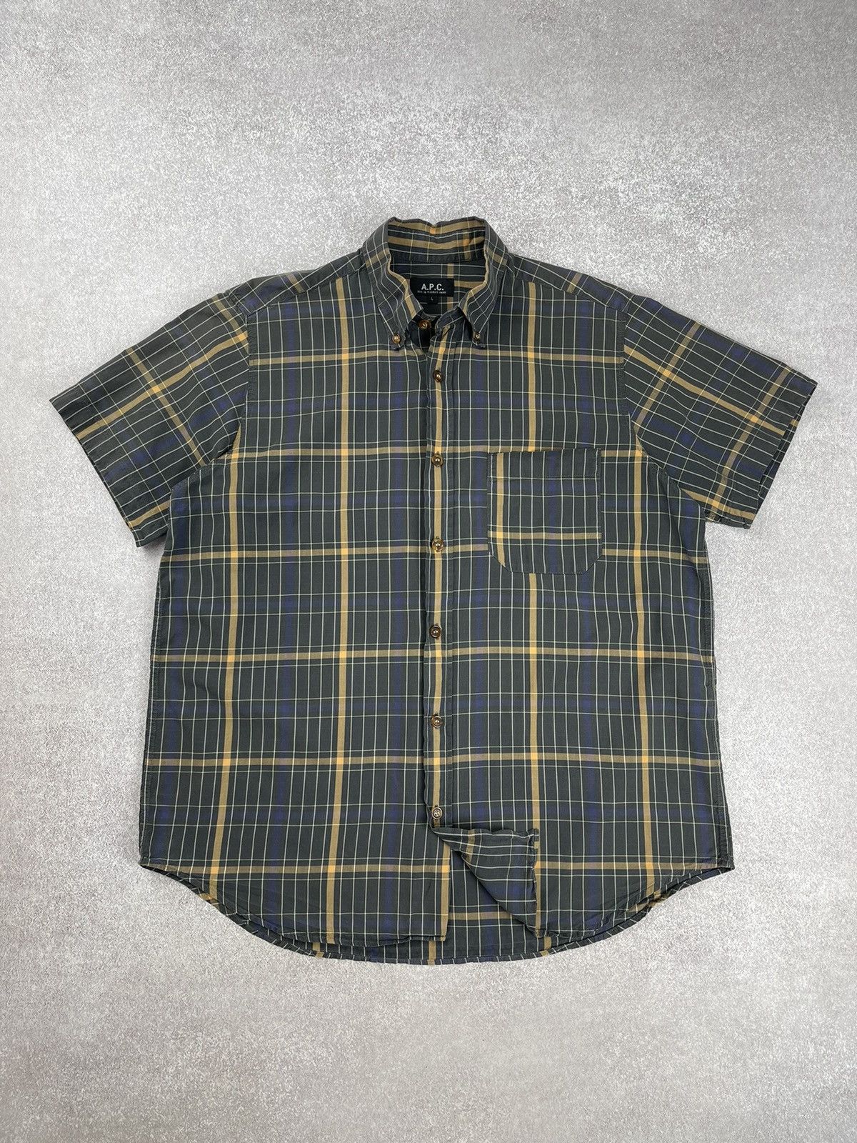 A.P.C. Vintage A.P.C. Short Sleeve Shirt Men’s Size L Size US L / EU 52-54 / 3 - 1 Thumbnail