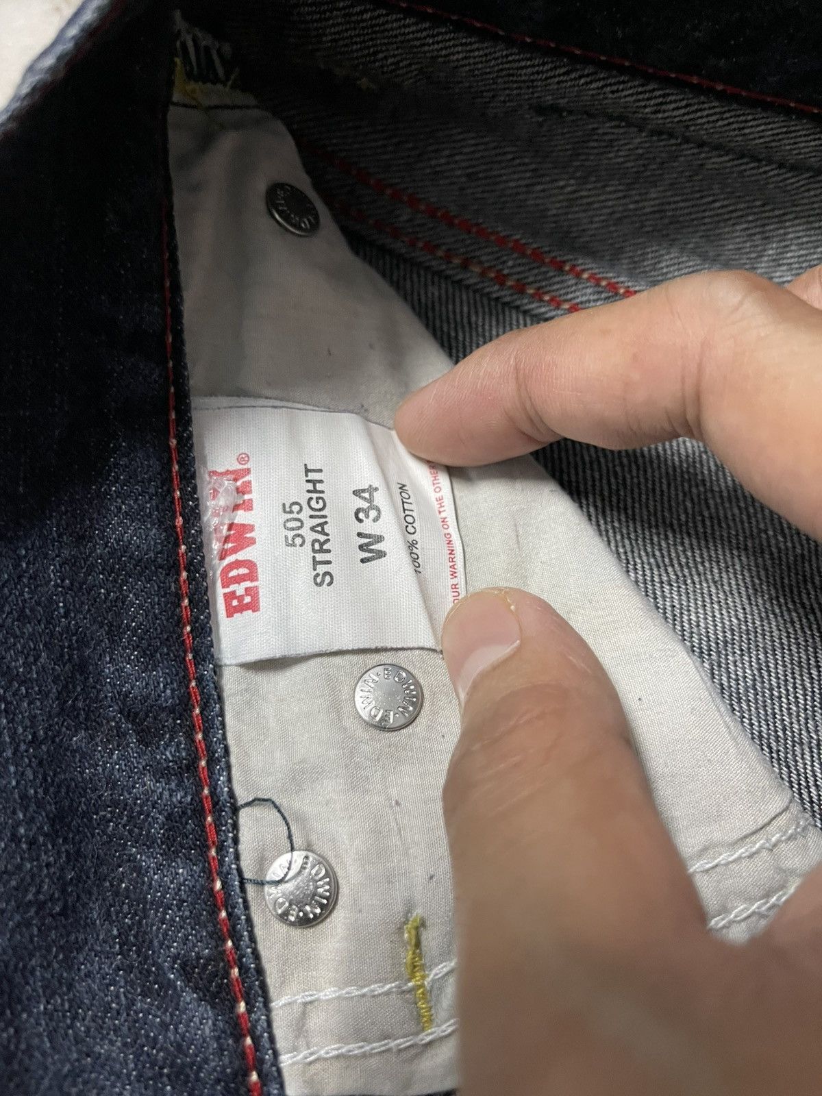 Edwin × Japanese Brand Edwin Denim Jeans Blue Size US 34 / EU 50 - 7 Thumbnail