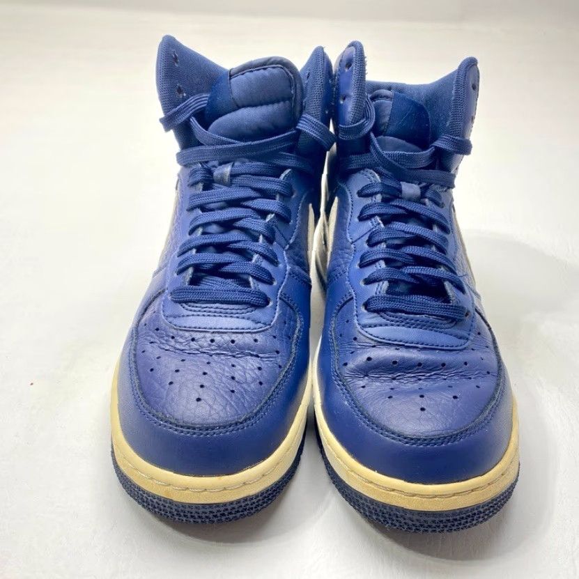 Nike VINTAGE Nike Air Force 1 315121-414 Men's Size 8.5 Navy Blue High Tops 1607 Size US 9 / EU 42 - 3 Thumbnail