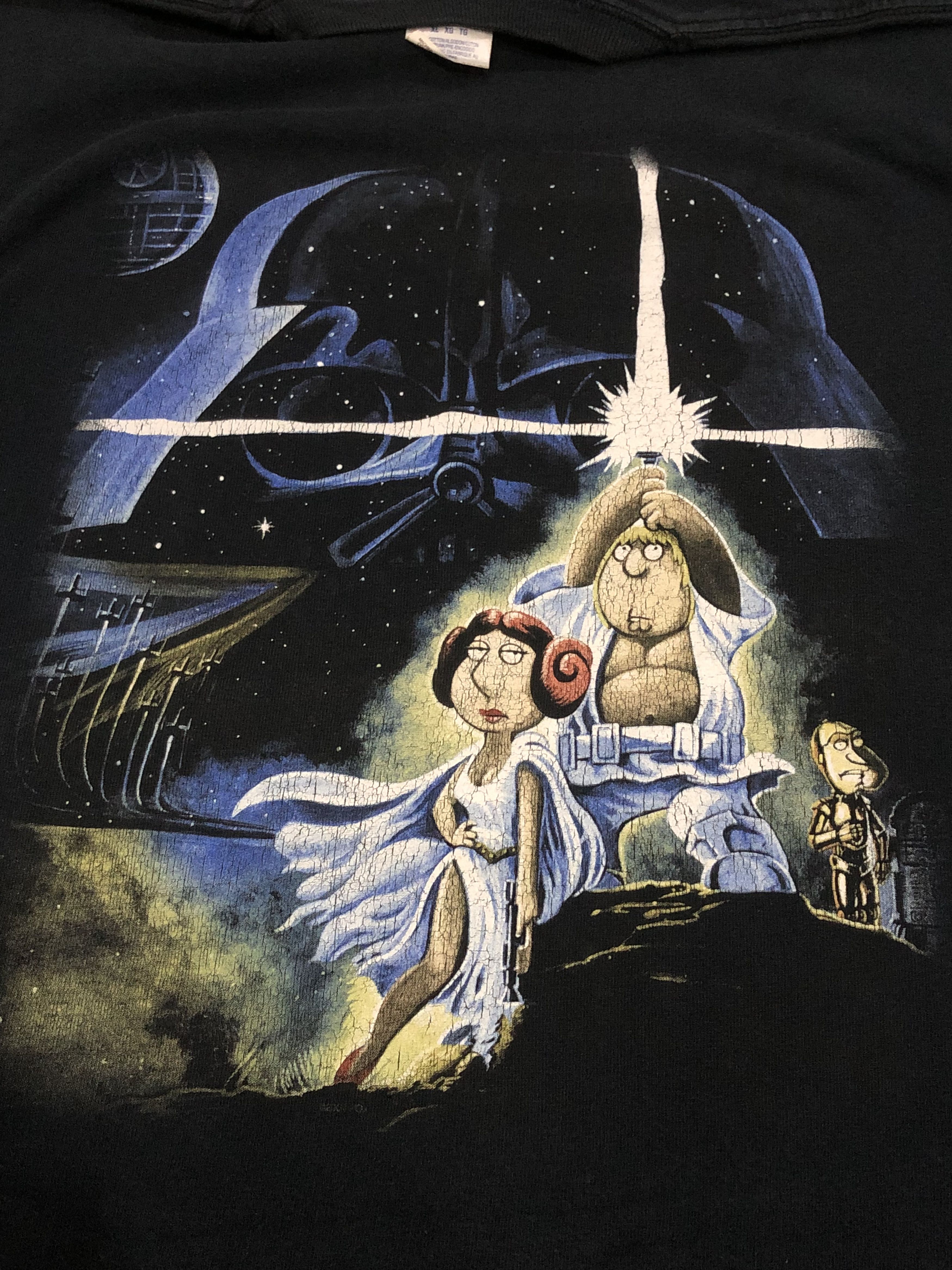 Star Wars × Vintage Vintage Family Guy Star Wars Parody Jerzees T-Shirt Size XL Size US XL / EU 56 / 4 - 3 Thumbnail