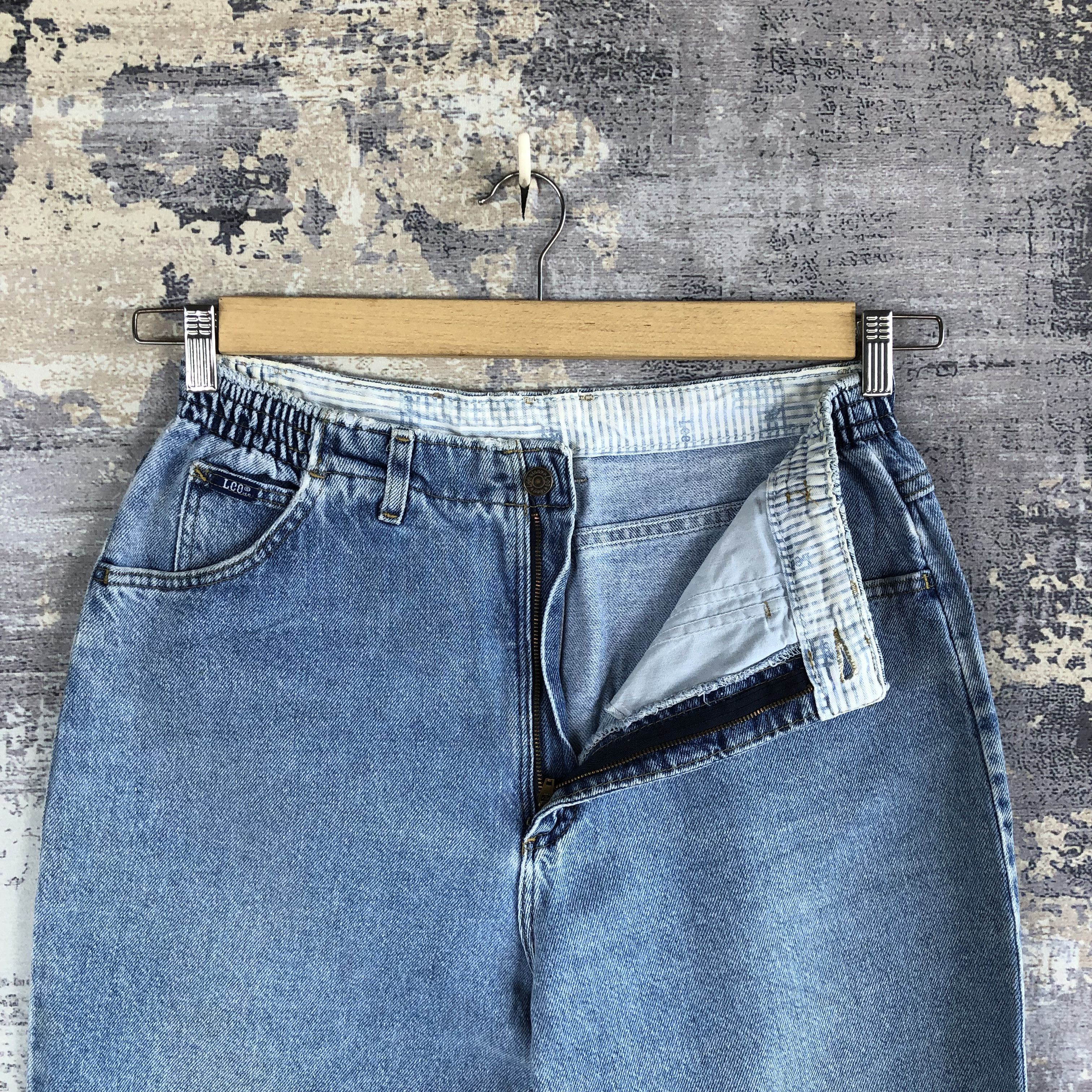 Lee Vintage 90s Lee Sun Faded Jeans Baggy Lee Faded Blue Denim Size US 30 / EU 46 - 6 Thumbnail