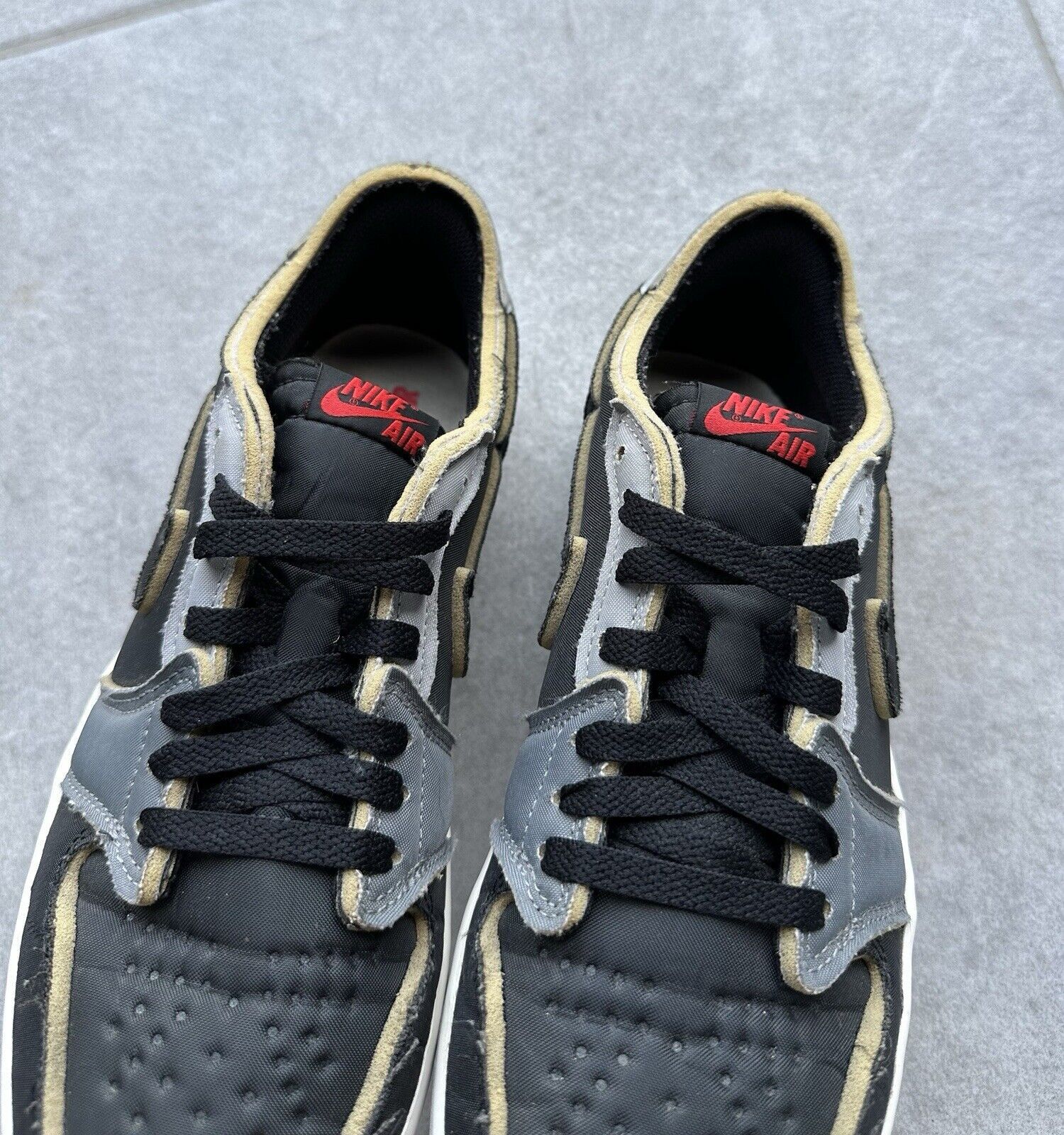 Nike Nike Air Jordan 1 Retro Low OG EX Black Smoke Gray Mens Size US 9.5 / EU 42-43 - 7 Thumbnail