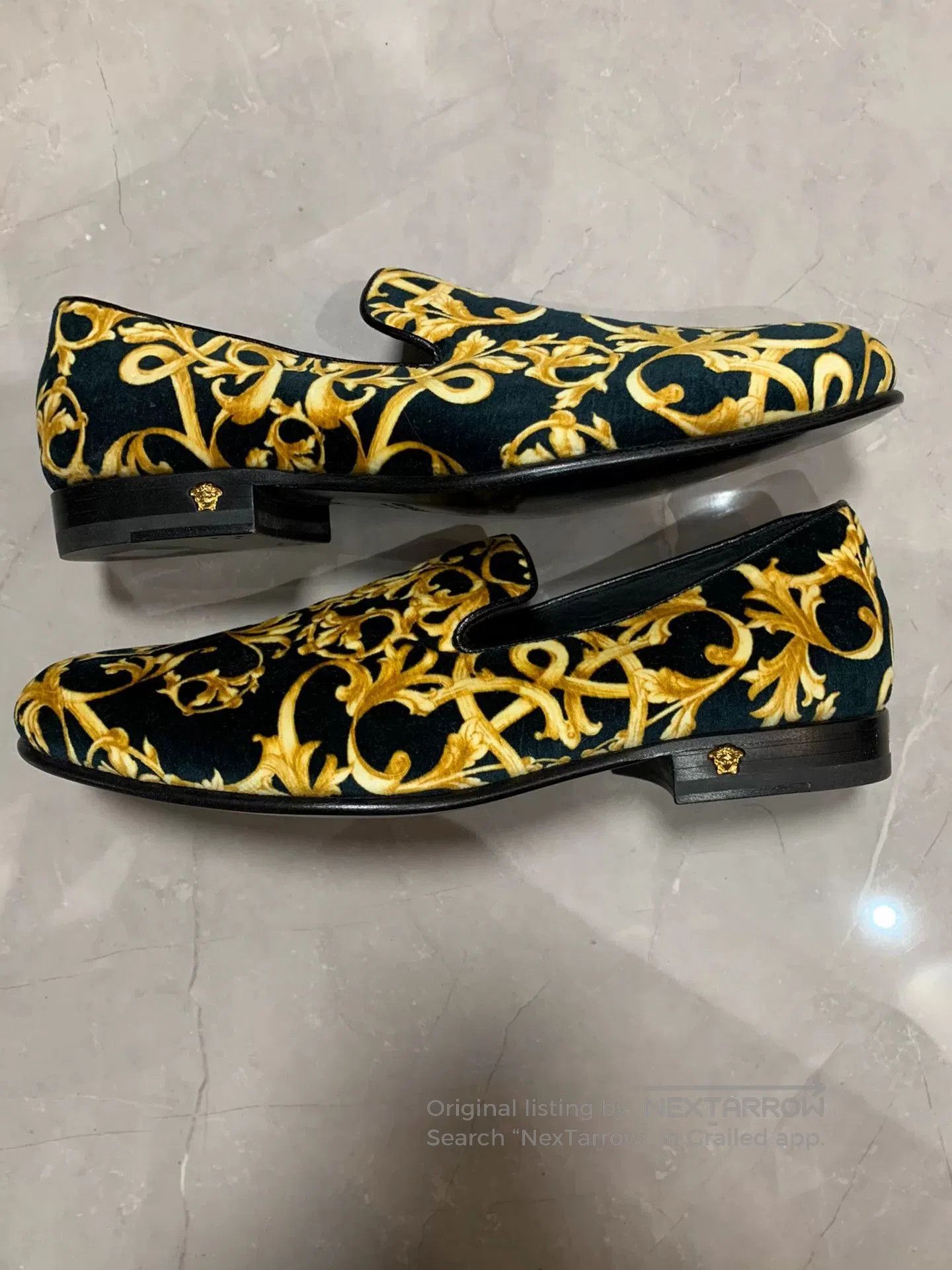 Versace Versace Velvet Loafers. Size US 8.5 / EU 41-42 - 4 Thumbnail