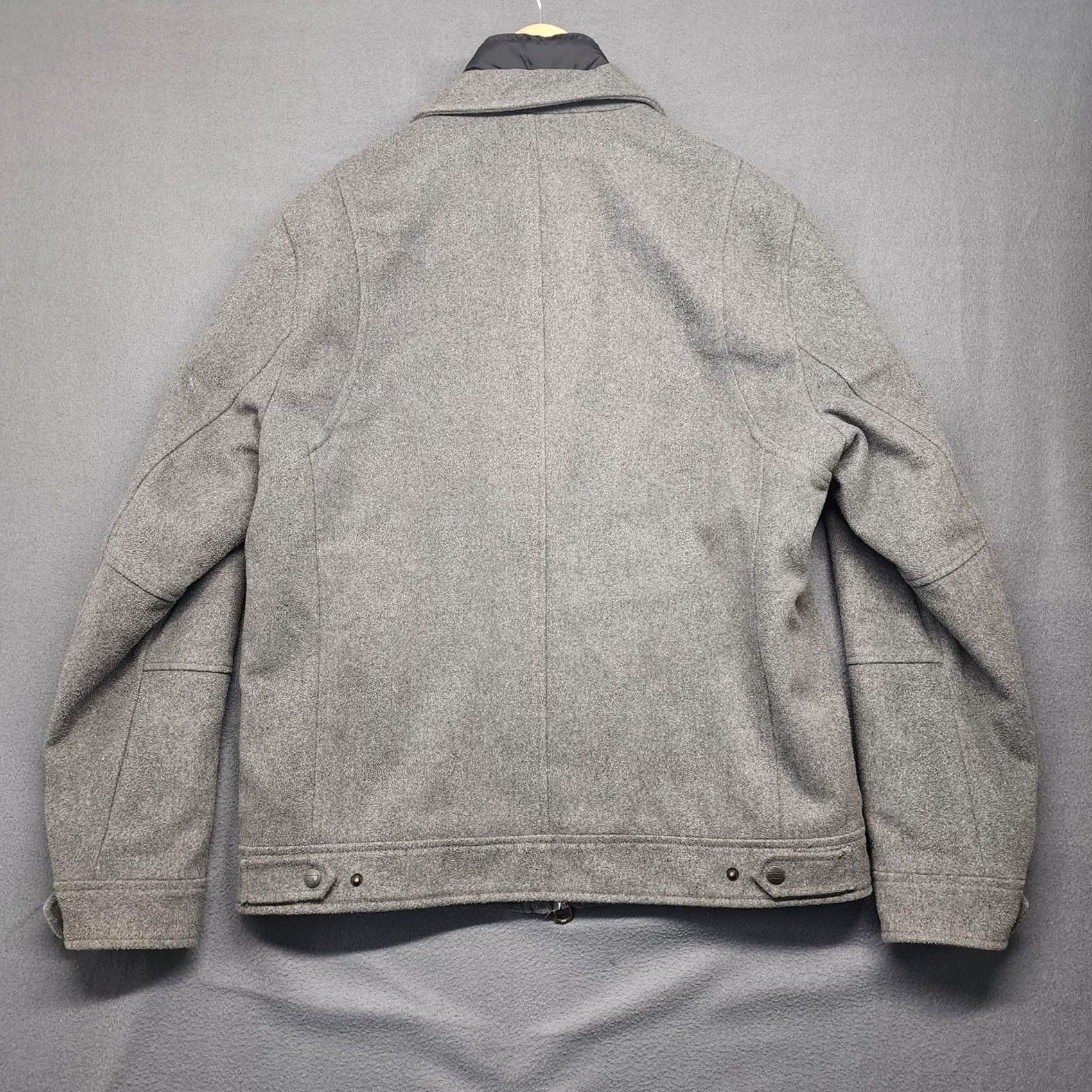 Levi's Levi's Jacket Mens Large Gray Wool Blend Quilted Lined Field Coat Snap Zip Military Jacket Pockets Zipper Logo Vintage No Mens Size US L / EU 52-54 / 3 - 2 Thumbnail