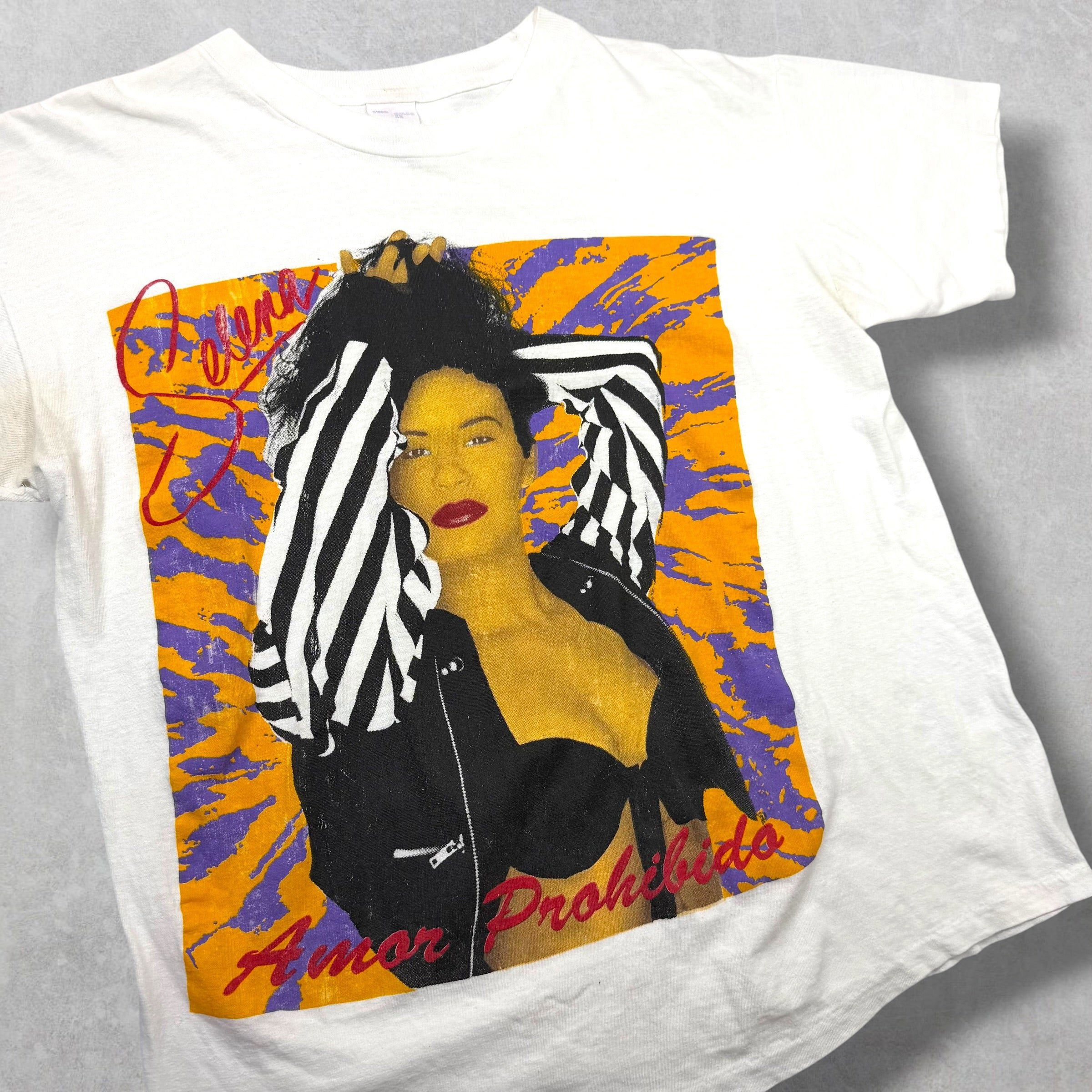 Vintage Vintage 90's Selena 'Amor Prohibido' Tee L Size US L / EU 52-54 / 3 - 2 Thumbnail