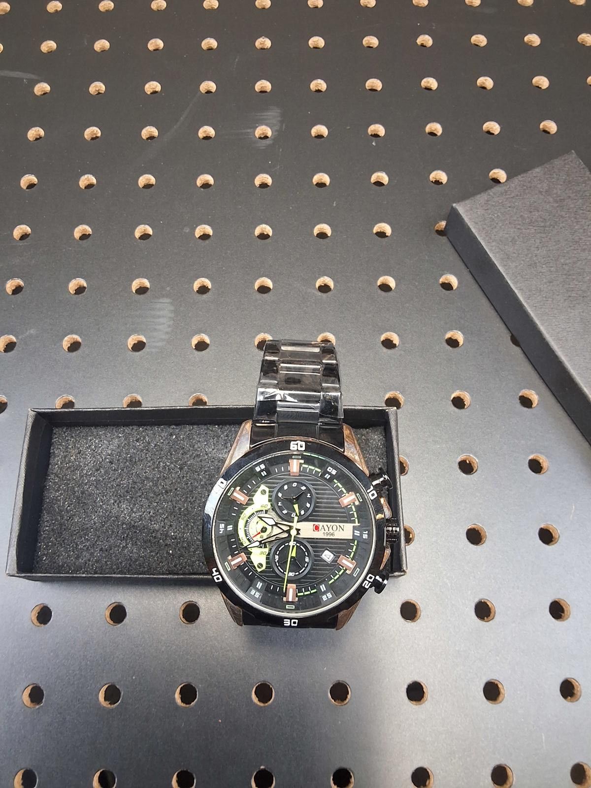 Beyonce Bayon Men's Black Steel Watch - Sleek & Sporty! Size ONE SIZE - 1 Thumbnail