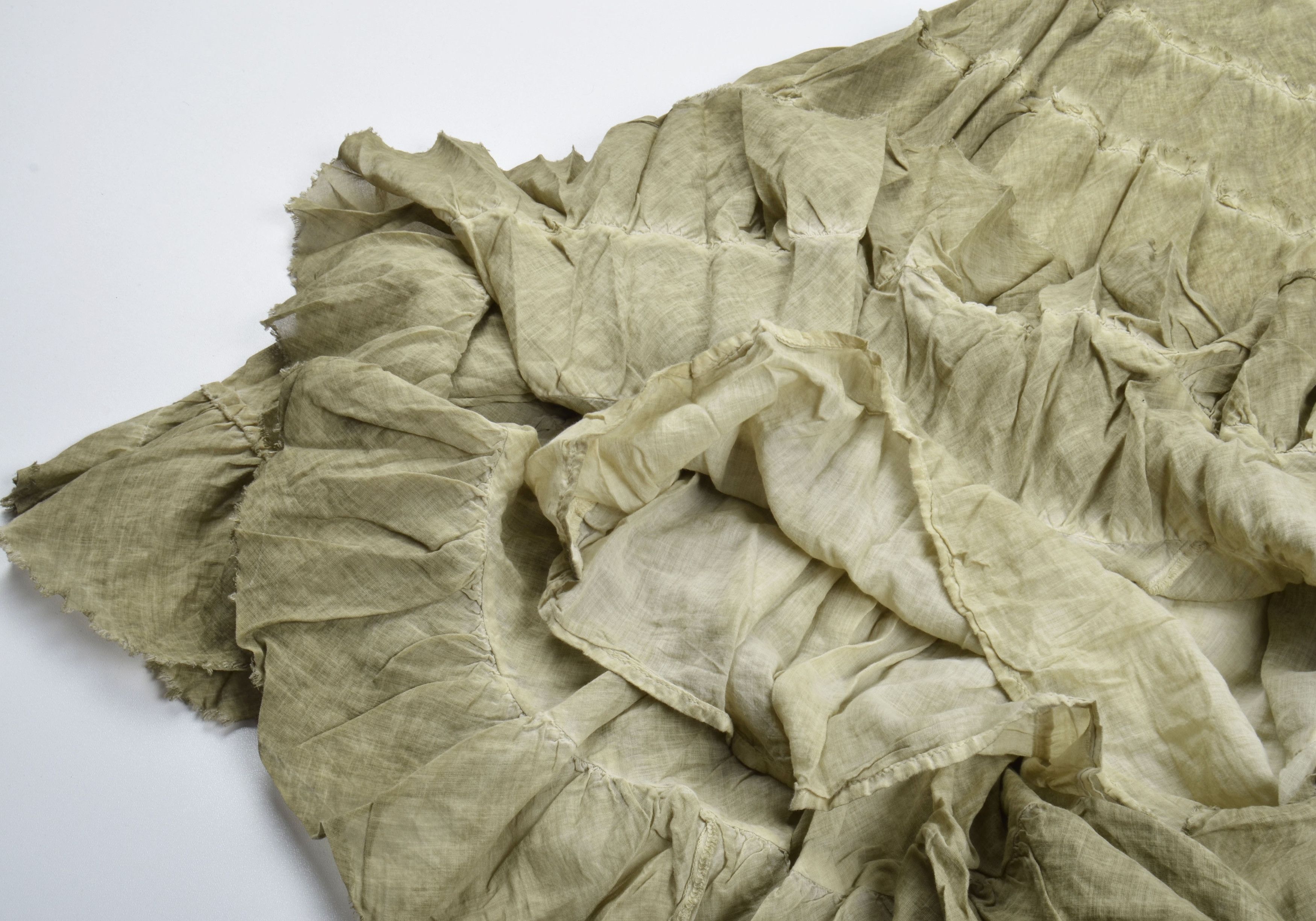 Free People Free People Y2K Boho Olive Green Tiered Maxi Skirt Size 27" / US 4 / IT 40 - 8 Thumbnail