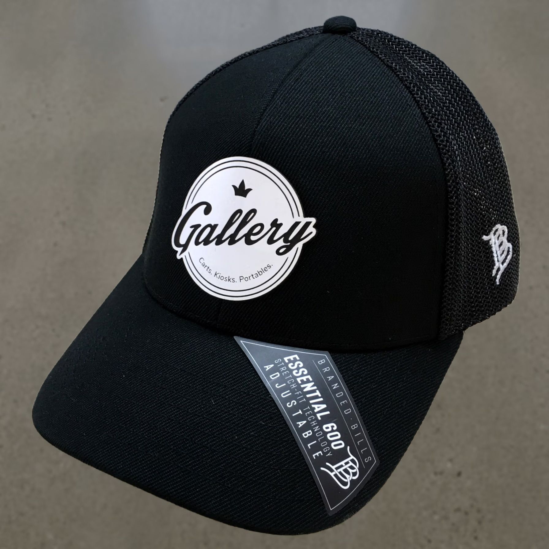Logo 7 Branded Bills Trucker Hat Mens Black OS Curved Brim Embroidered Logo Gallery Size ONE SIZE - 1 Thumbnail