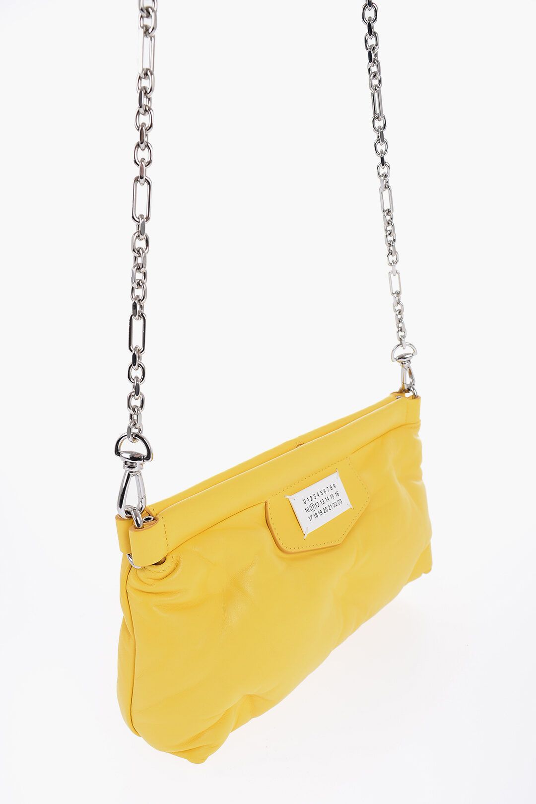 Maison Margiela og1mm1224 Size: OS / Leather Quilted Clutch in Yellow Size ONE SIZE - 4 Thumbnail