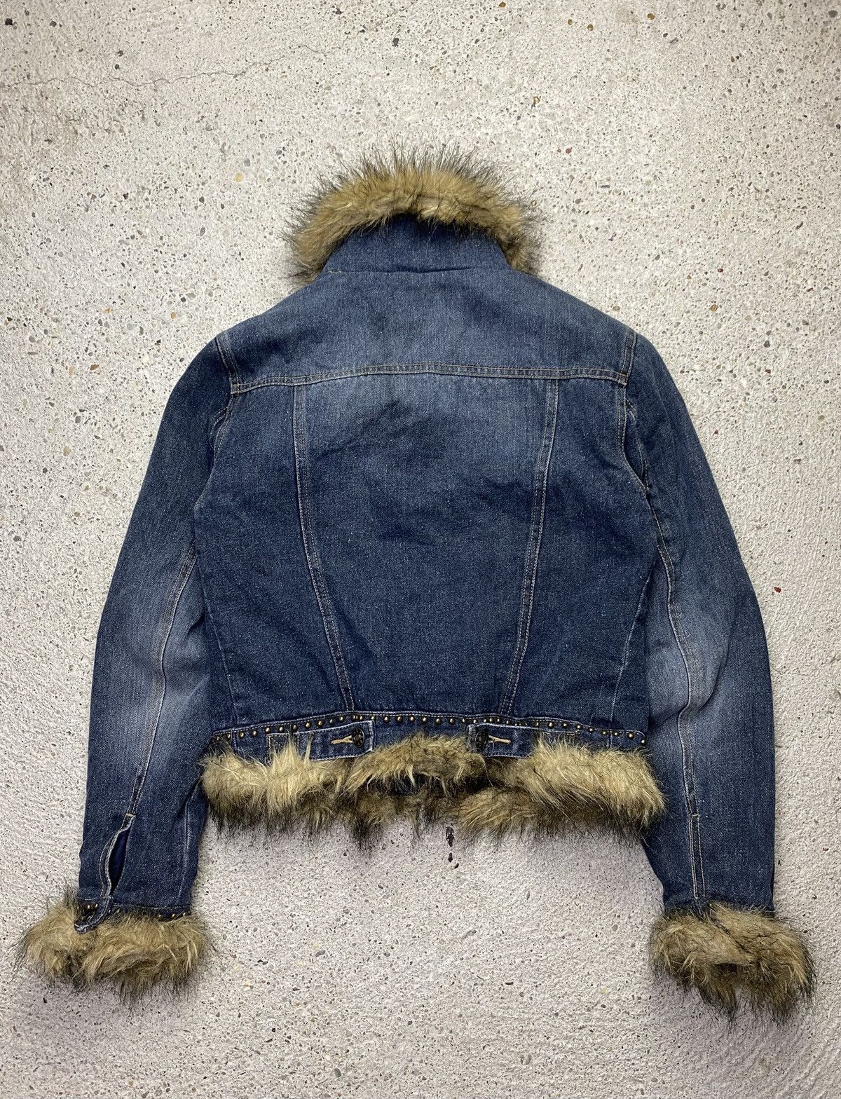 Japanese Brand Vintage faux fur denim jeans jacket if six was nine japan Size S / US 4 / IT 40 - 8 Thumbnail