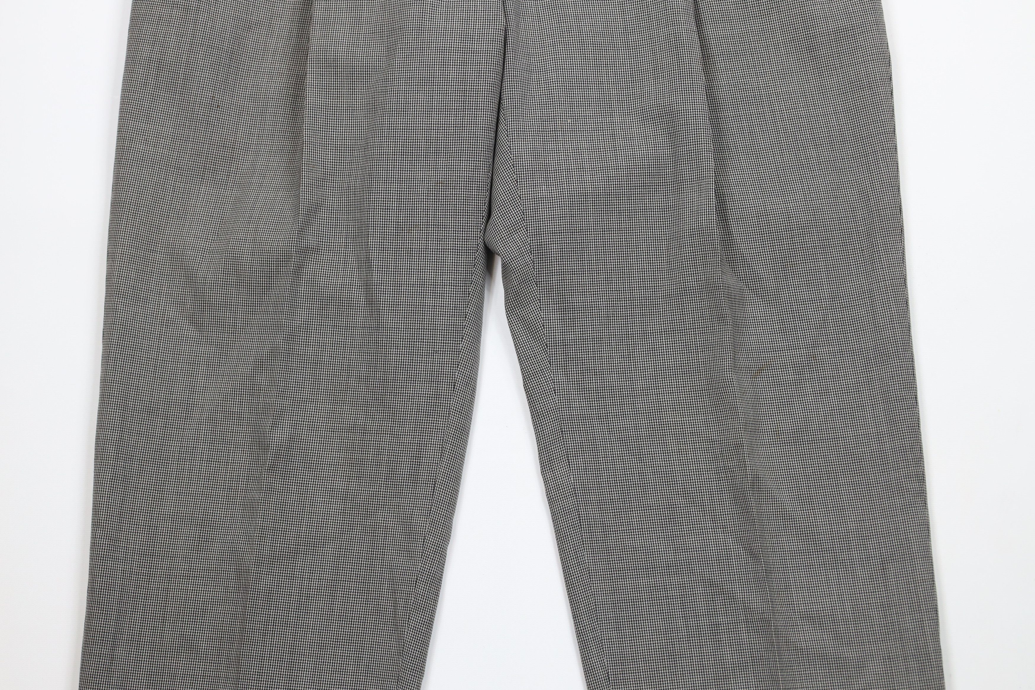 Vintage Vintage 90s Streetwear Wool Houndstooth Wide Leg Chino Pants Size US 36 / EU 52 - 3 Thumbnail