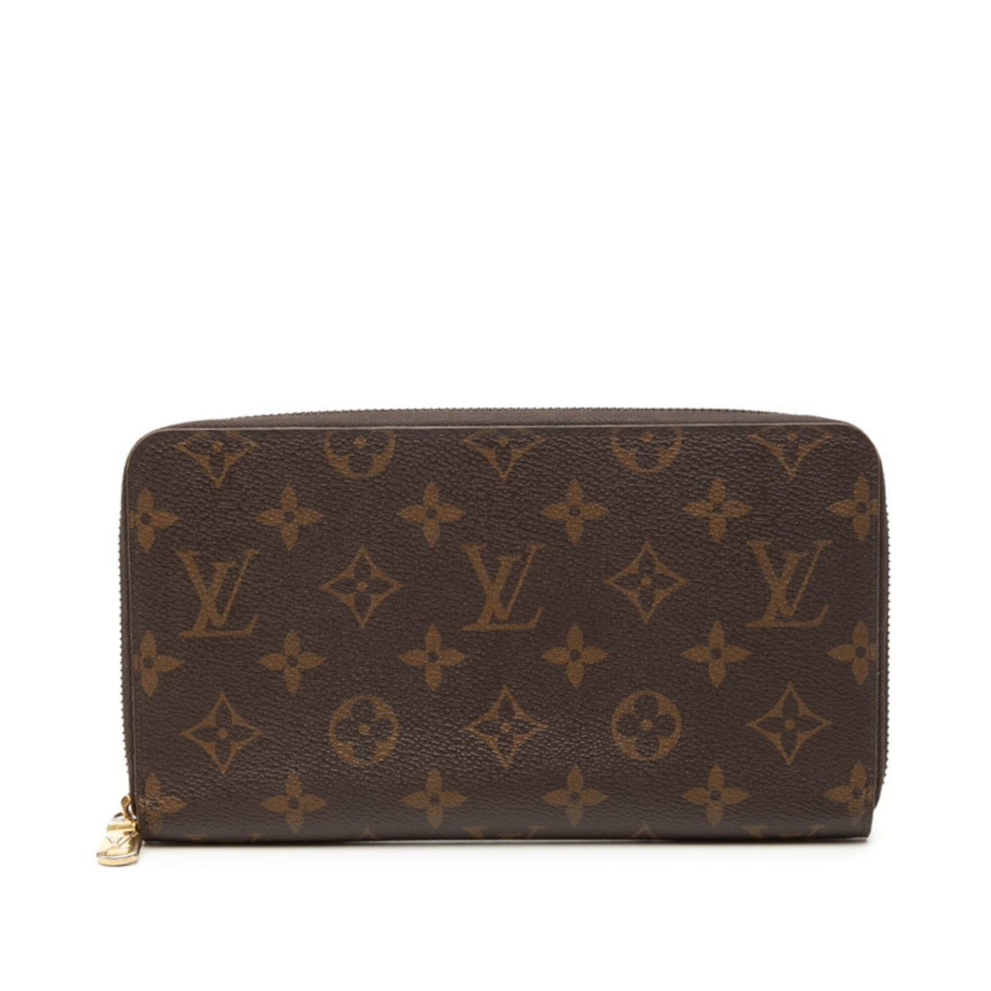 Louis Vuitton Louis Vuitton Monogram Zippy Organizer Round Zip Long Wallet M62581 Brown Leather Women's LOUIS VUITTON Size ONE SIZE - 1 Thumbnail