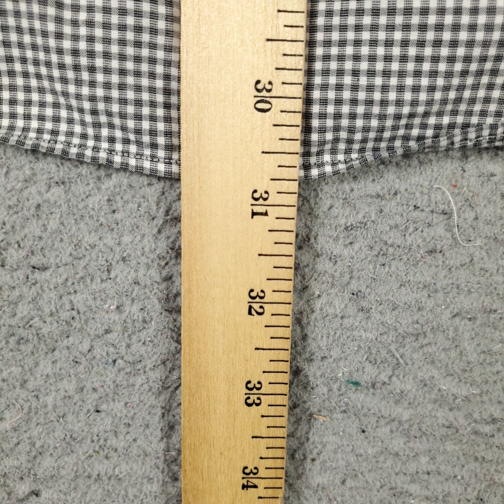 Ralph Lauren Ralph Lauren Dress Shirt Mens 16.5 Gray Check Cotton Button Up Long Sleeve, Non-Iron, Classic Fit, Regular, 16.5 Neck, Gray, Mens Size 42R - 6 Thumbnail