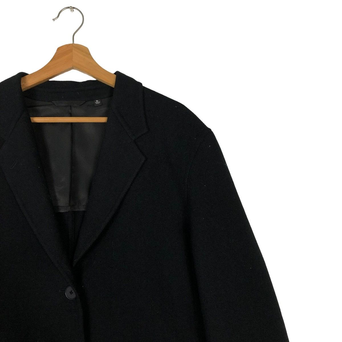 Japanese Brand 🔥Rich Black Wool Chore Jacket Work Uniqlo Undercover Japan Size US XL / EU 56 / 4 - 6 Thumbnail