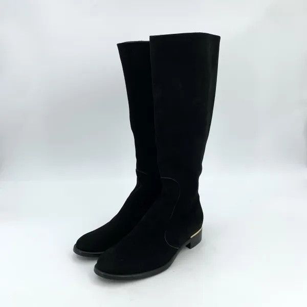 Louis Vuitton Louis Vuitton Black Suede Knee-High Casual Boots 0079 Size US 6 / IT 36 - 1 Thumbnail