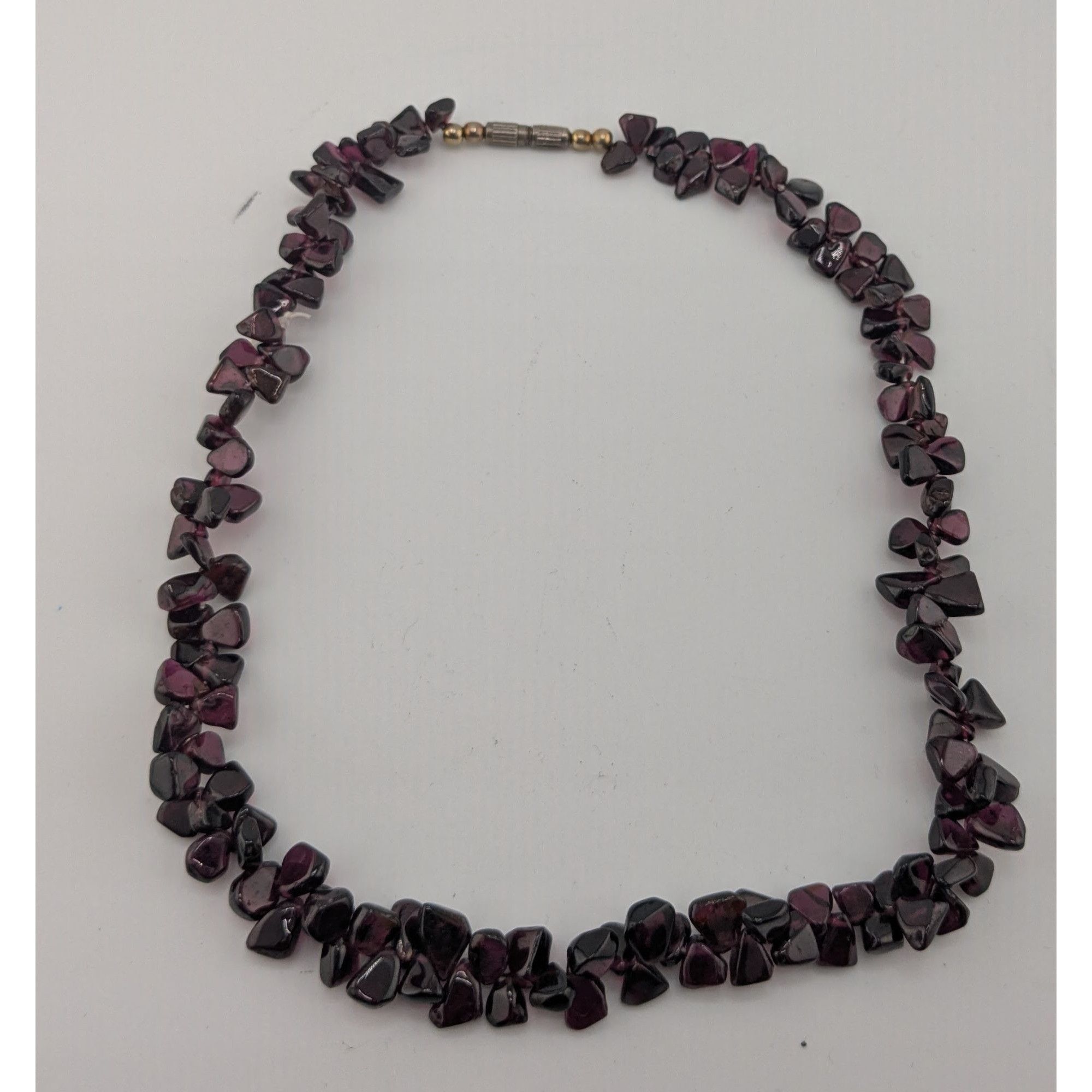 Handmade Vintage Handmade Natural Garnet Chip Necklace Size ONE SIZE - 8 Thumbnail