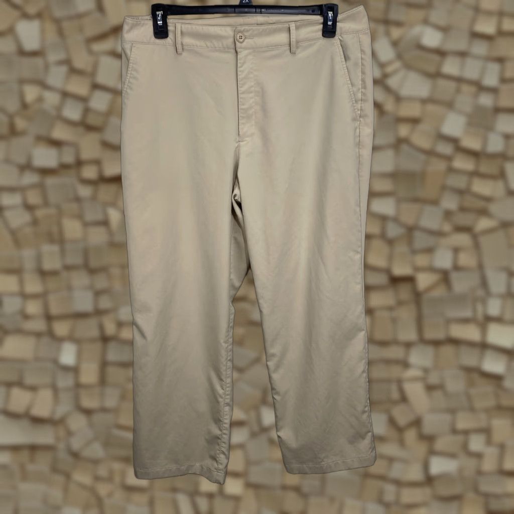Under Armour Under Armour Pants Coach 5-Pocket Stretch Beig e Tan Regular Men 37x32 Size US 37 - 1 Thumbnail