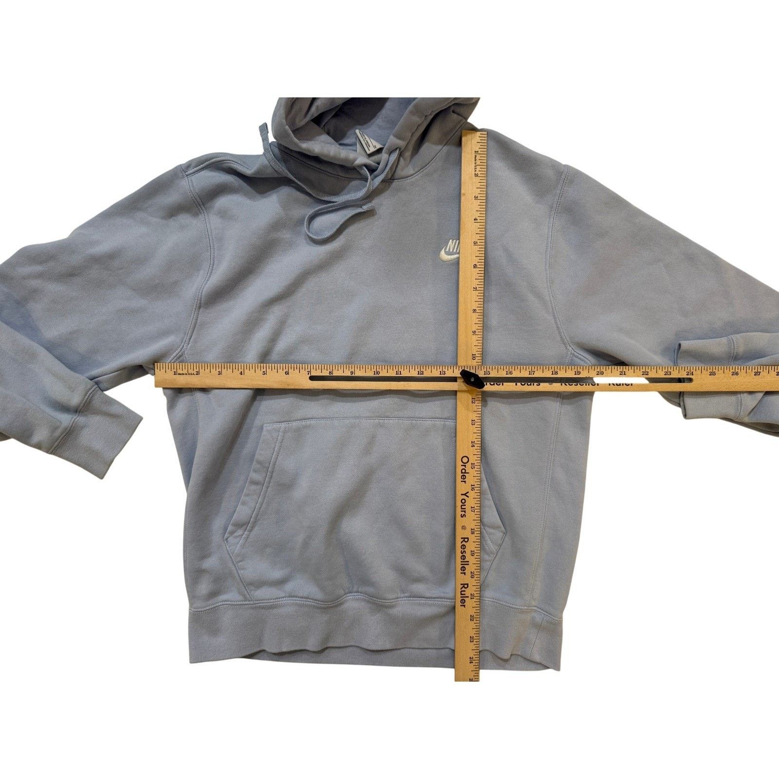 Nike Vintage Y2K Nike Hoodie Men's SM Pullover Hoodie Light Blue Size US S / EU 44-46 / 1 - 4 Thumbnail