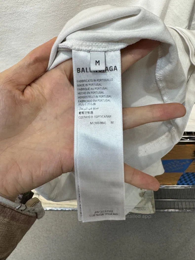 Balenciaga Balenciaga White Bat Logo Short Sleeve T-Shirt Size US M / EU 48-50 / 2 - 5 Thumbnail