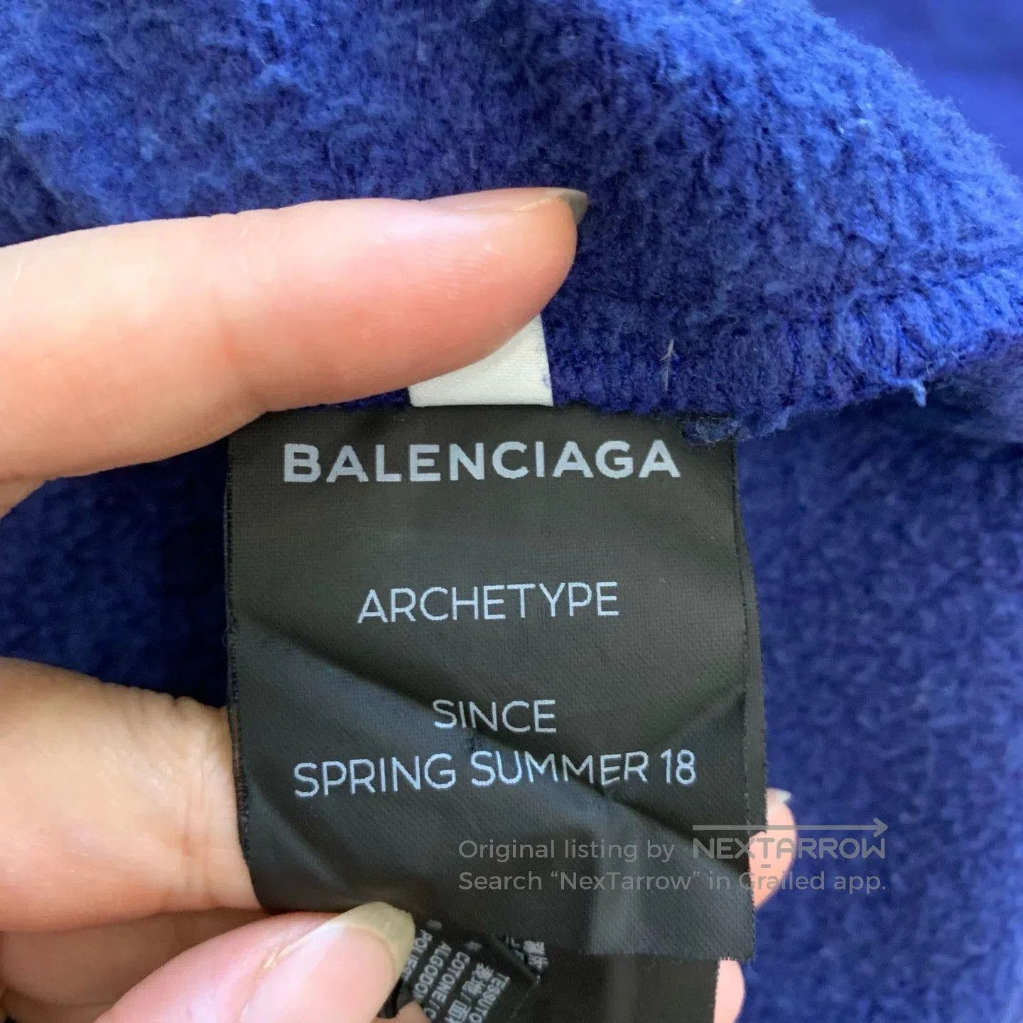 Balenciaga Balenciaga Blue Coke Hoodie Sweatshirt. Size US M / EU 48-50 / 2 - 7 Thumbnail