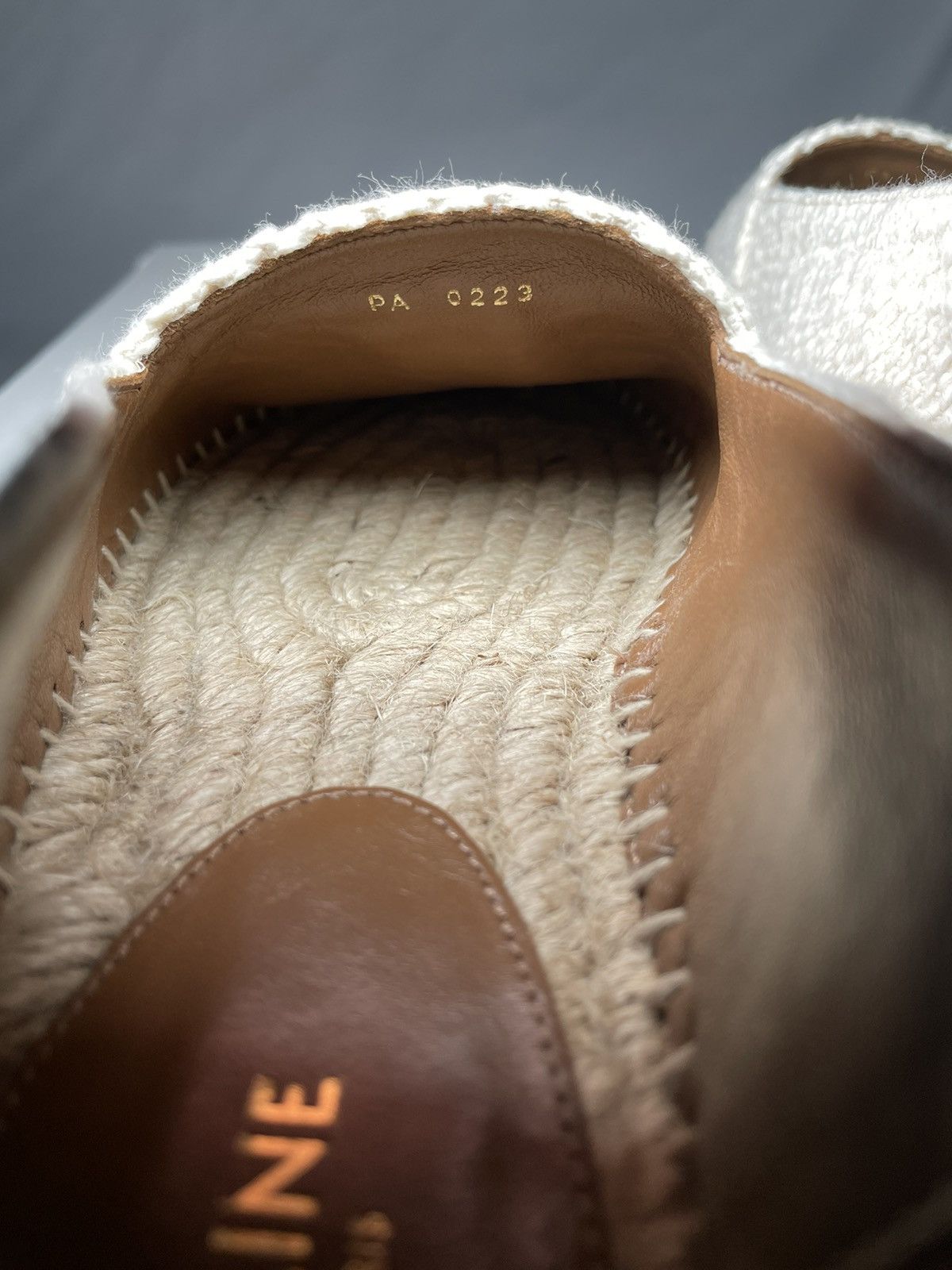 Celine Celine Leather Triomphe Les Espadrilles Size US 5 / IT 35 - 10 Thumbnail