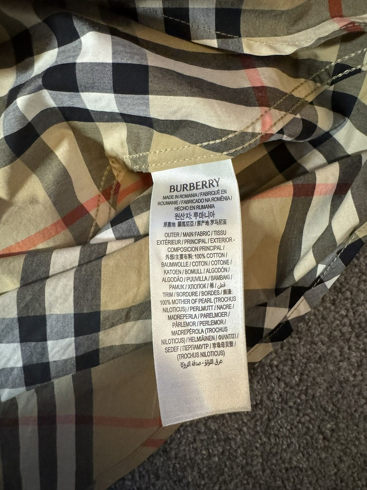Burberry Relaxed Fit Check Cotton Flannel Shirt Button-Down Shirt Size US L / EU 52-54 / 3 - 9 Thumbnail