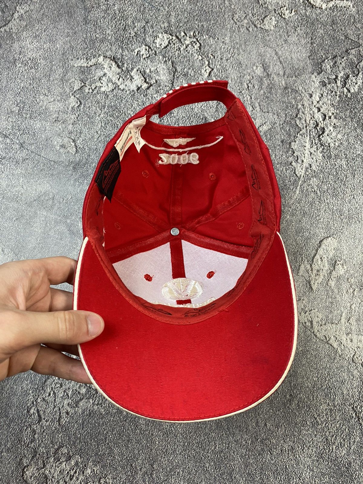 Ferrari Vintage 90s Ferrari Michael Schumacher Racing F-1 Cap Y2K Size ONE SIZE - 6 Thumbnail