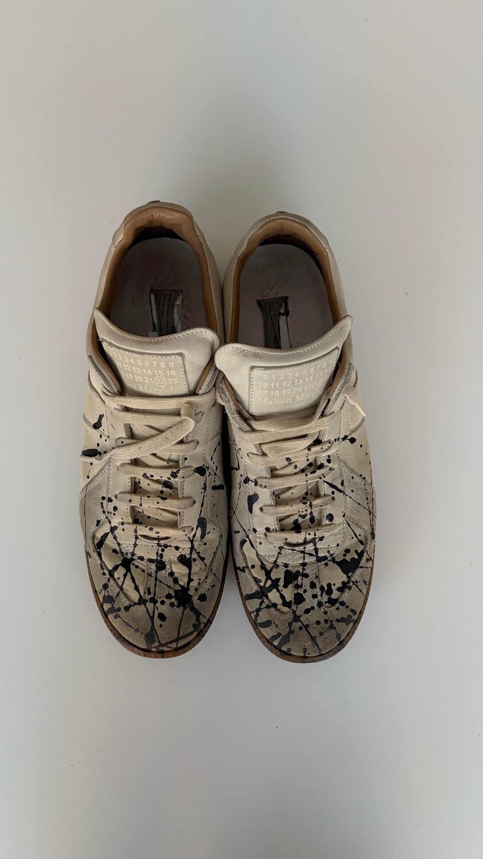 Maison Margiela Paint Splatter Replica Sneakers Size US 10 / EU 43 - 1 Thumbnail