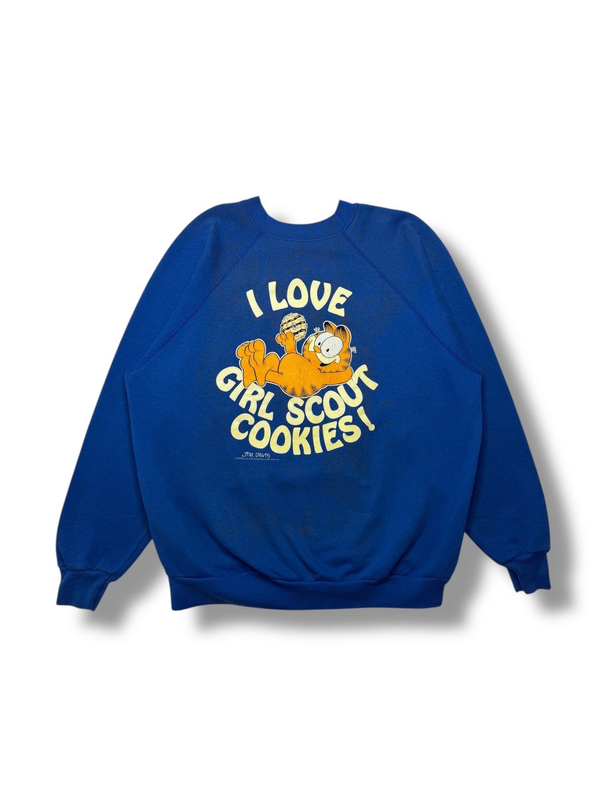 Vintage Vintage 1978 Garfield Girl Scout Cookie Sweater Size US XL / EU 56 / 4 - 1 Thumbnail
