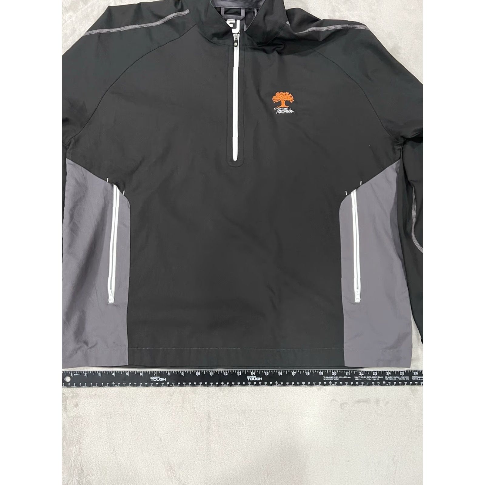 Footjoy FootJoy Men's Black/Gray Performance 1/4 Zip Golf Pullover The Oaks XL Shirt Mens Black/Gray Performance 1/4 Zip Golf Pullover The Oaks XL Size US XL / EU 56 / 4 - 6 Thumbnail