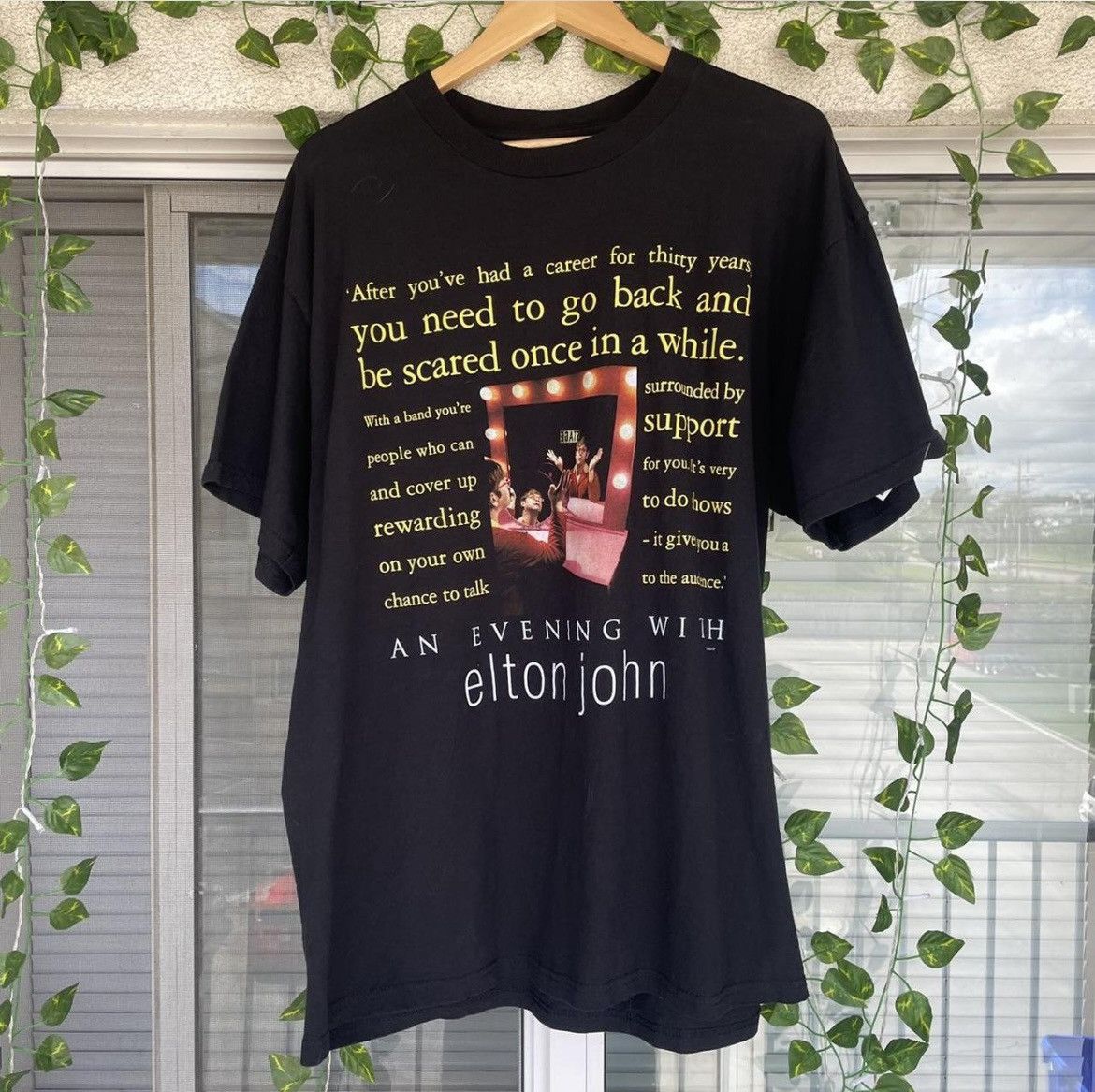 Band Tees × Vintage 1998 Elton John Tour Shirt Size US XL / EU 56 / 4 - 1 Thumbnail