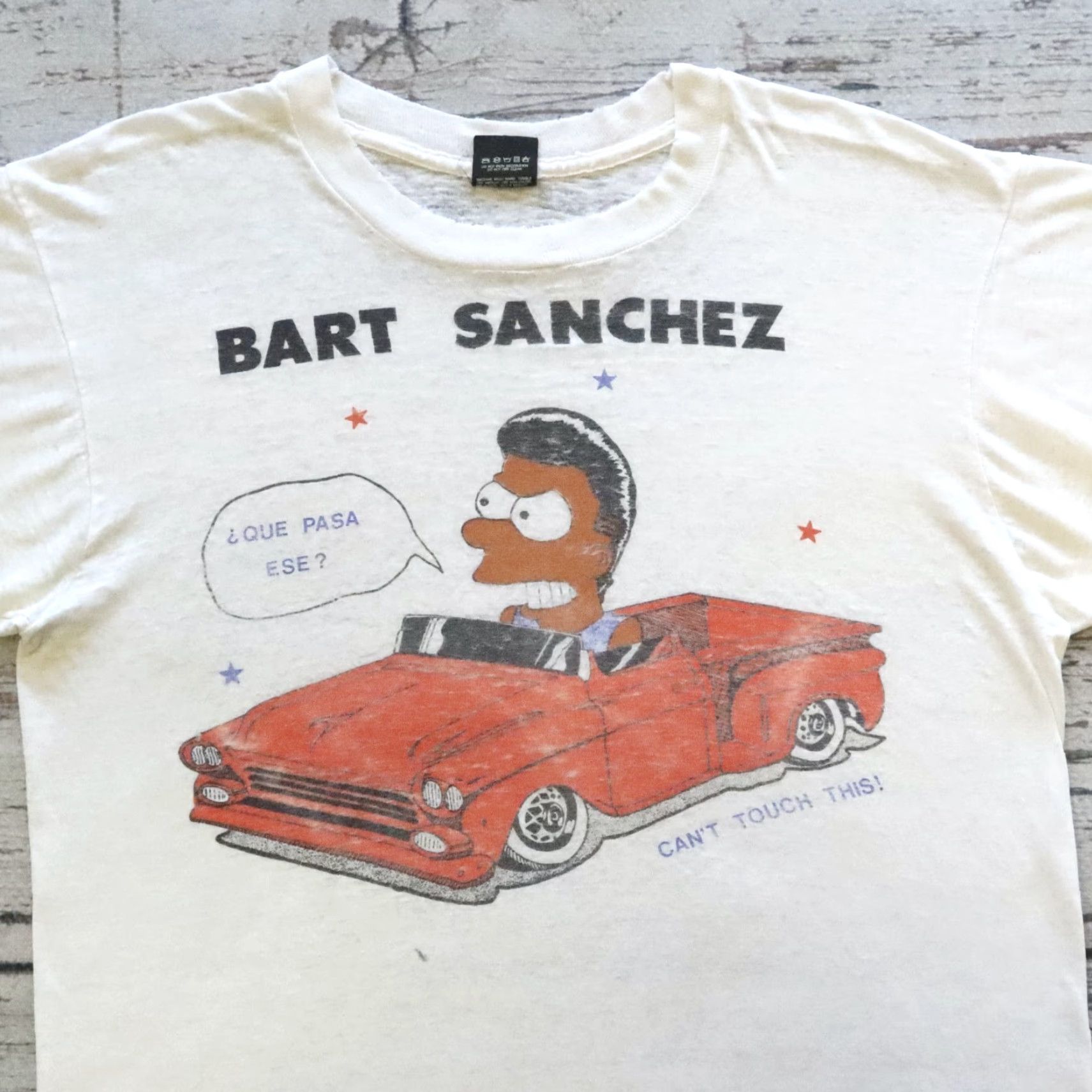 Vintage Vintage Bart Sanchez Low Rider T-shirt Men L White Made in USA Simpsons Shirt Size US L / EU 52-54 / 3 - 2 Thumbnail