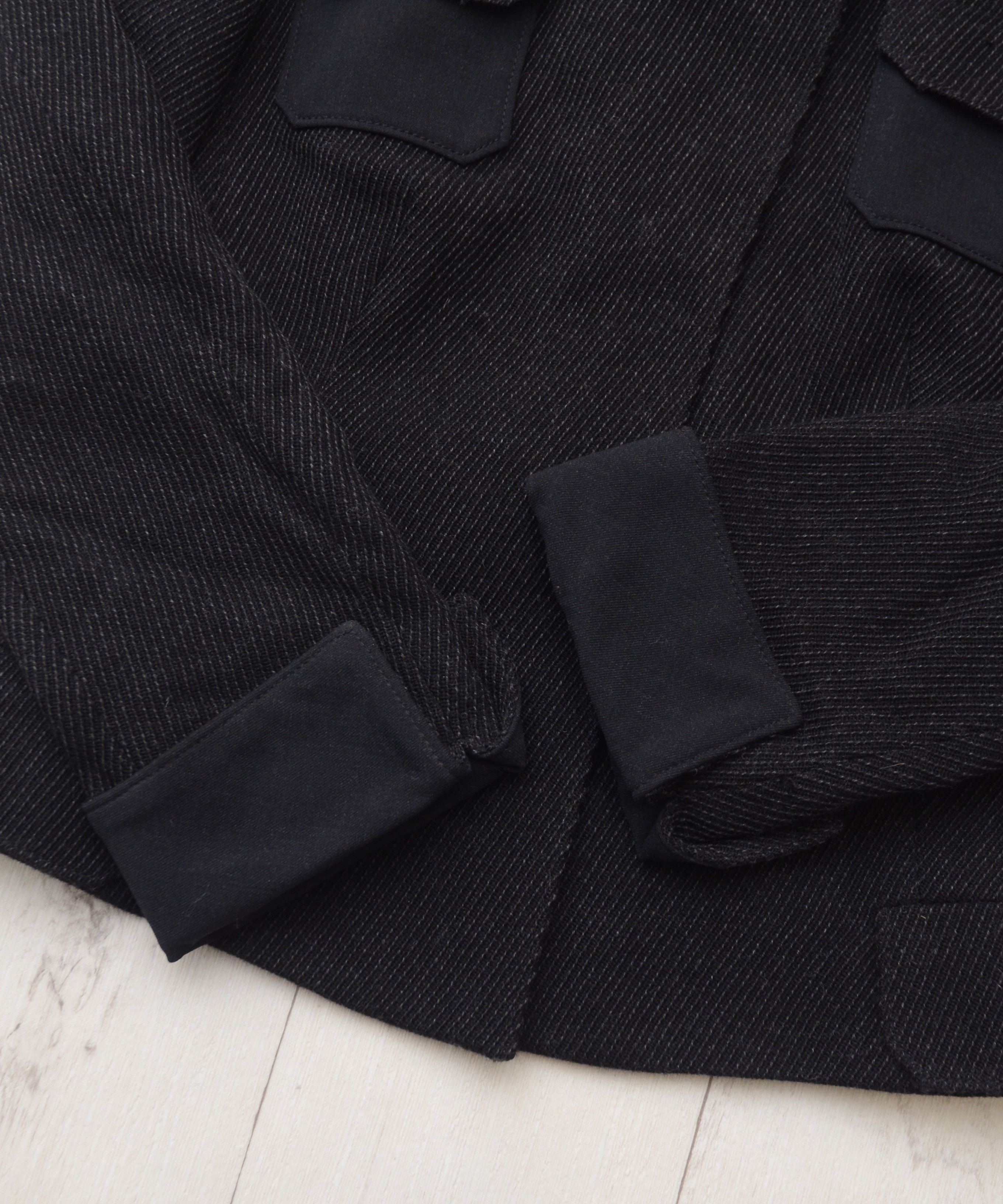 Akris × Designer Luxury Akris Punto Black Wool Coat Blazer Jacket Coudroy Size M / US 6-8 / IT 42-44 - 6 Thumbnail