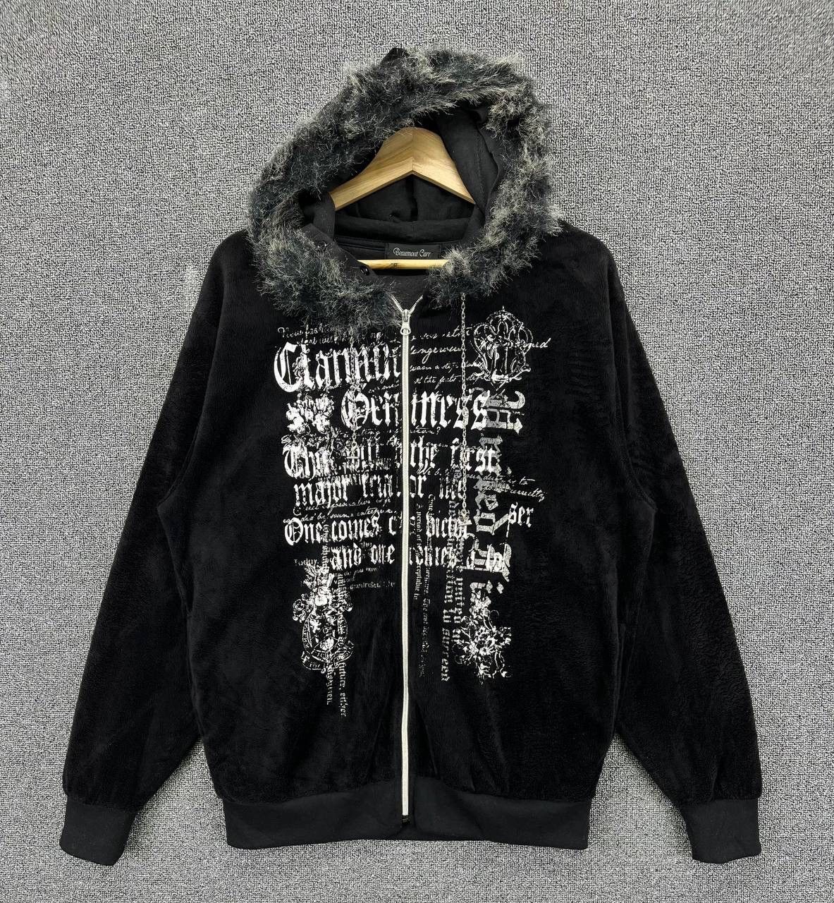 If Six Was Nine Beaumont Carr Poem Punk Fur Hoodie Fleece Jacket Size US L / EU 52-54 / 3 - 1 Thumbnail