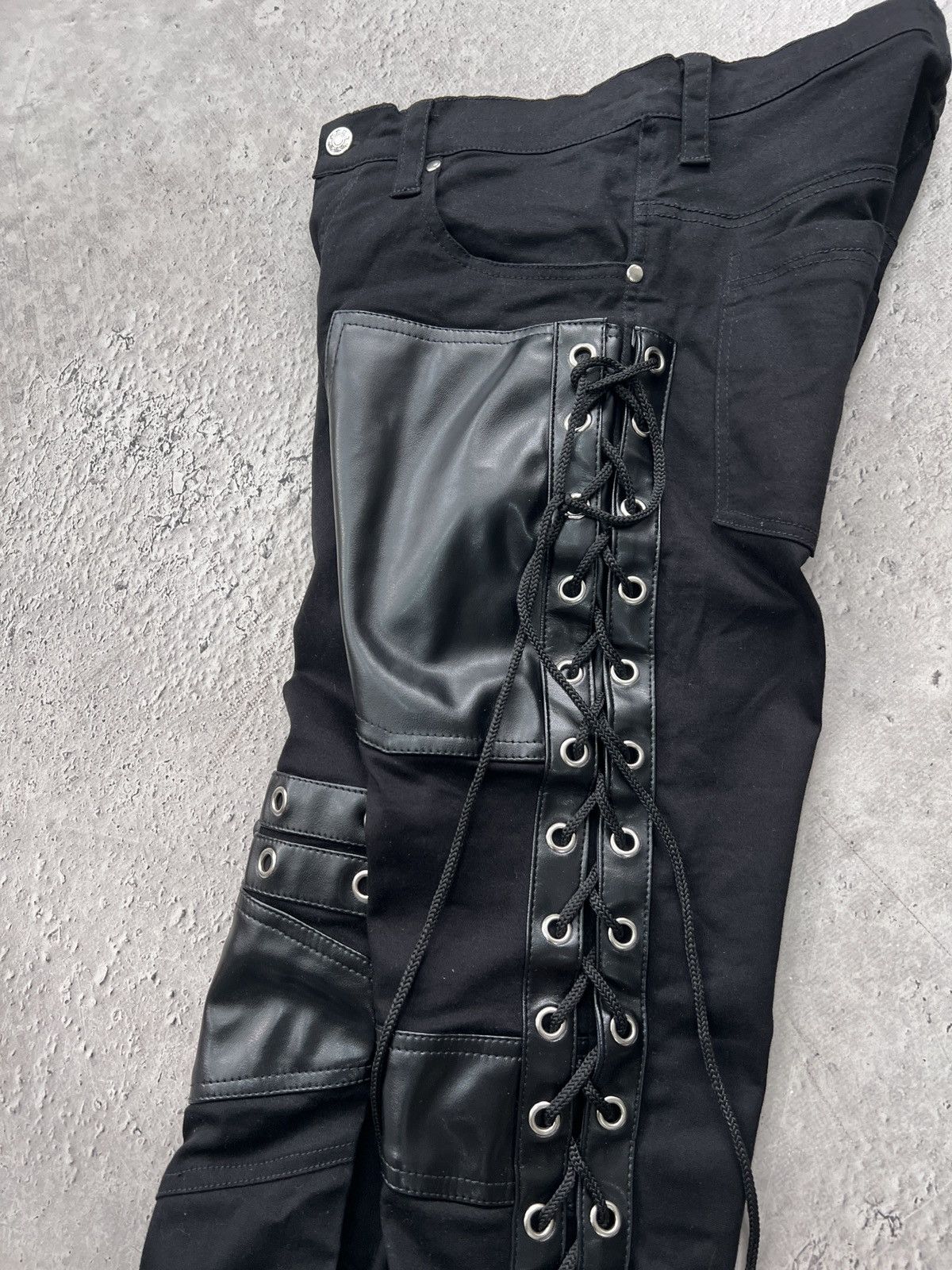 Le Grande Bleu (L.G.B.) × Tripp NYC × Vintage Vintage Tripp NYC Bondage Punk Gothic pants 3 CARTI STYLE Size US 32 / EU 48 - 9 Thumbnail