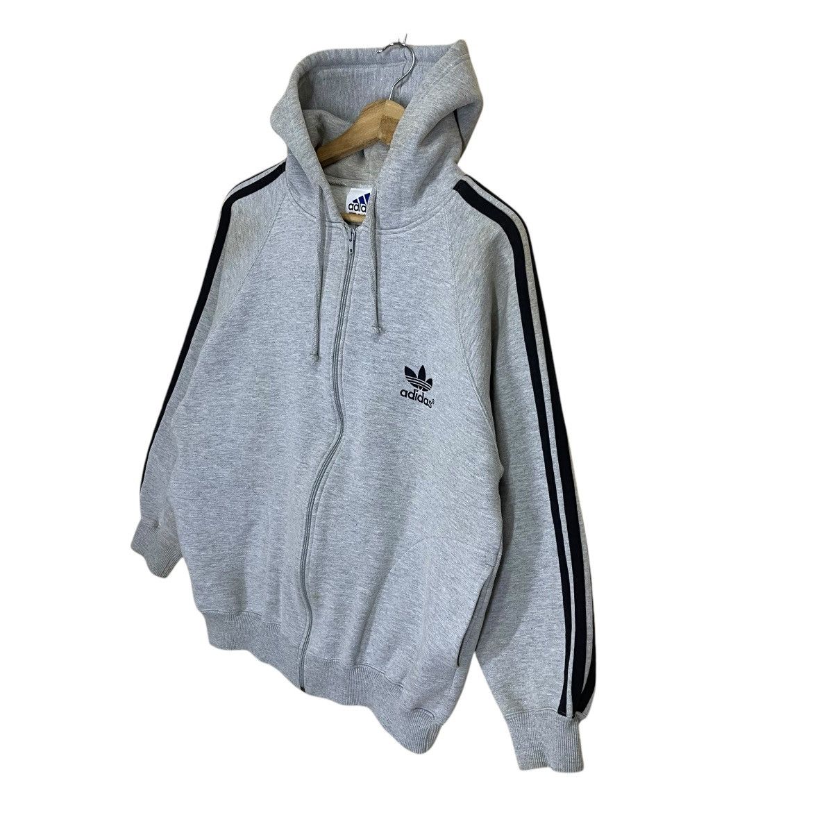 Adidas Vintage 90s Adidas Small Logo Zipper Hoodie Size US S / EU 44-46 / 1 - 3 Thumbnail