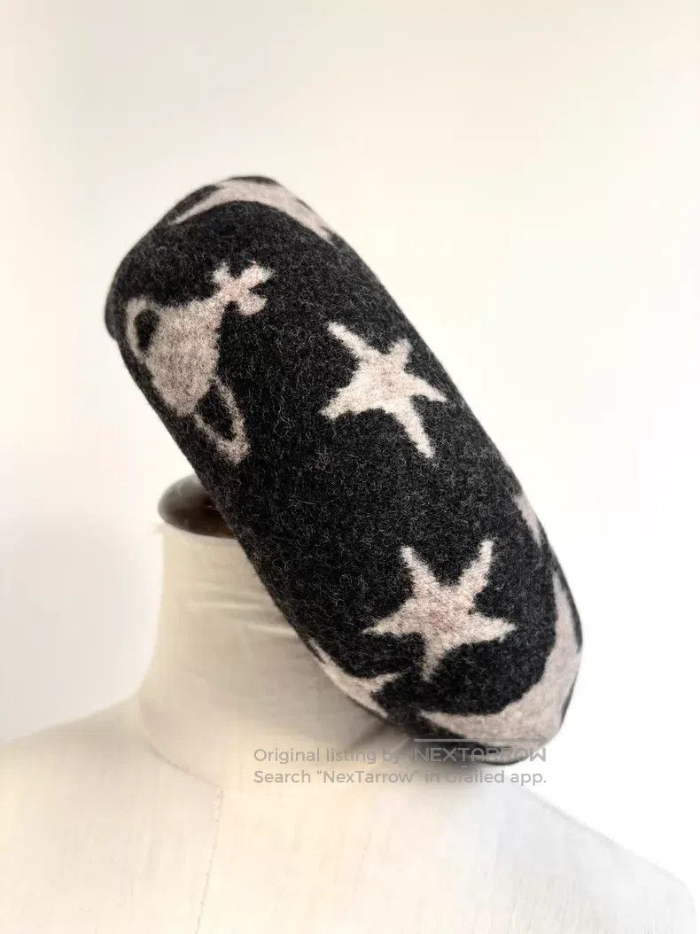 Vivienne Westwood Vivienne Westwood Black Saturn Star Beret Size ONE SIZE - 2 Thumbnail