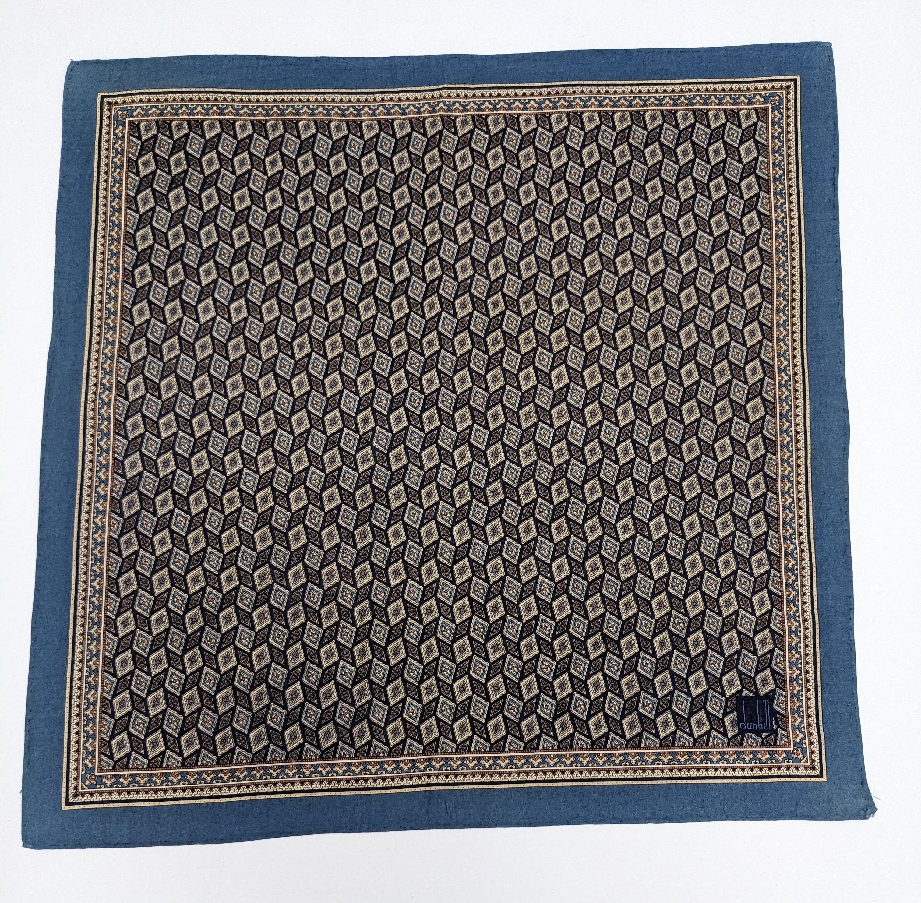 Alfred Dunhill VINTAGE ALFRED DUNHILL GEOMETRIC DIAMOND HANDKERCHIEF Size ONE SIZE - 3 Thumbnail